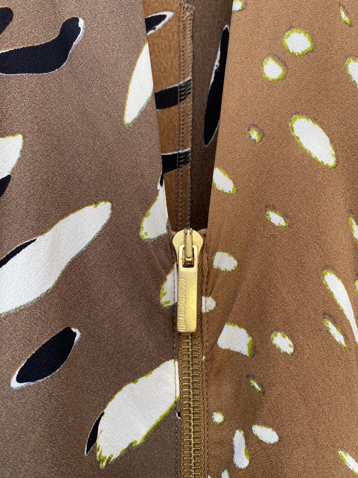 Roberto Cavalli brown silk dress Size M / US 6-8 / IT 42-44 - 8 Thumbnail