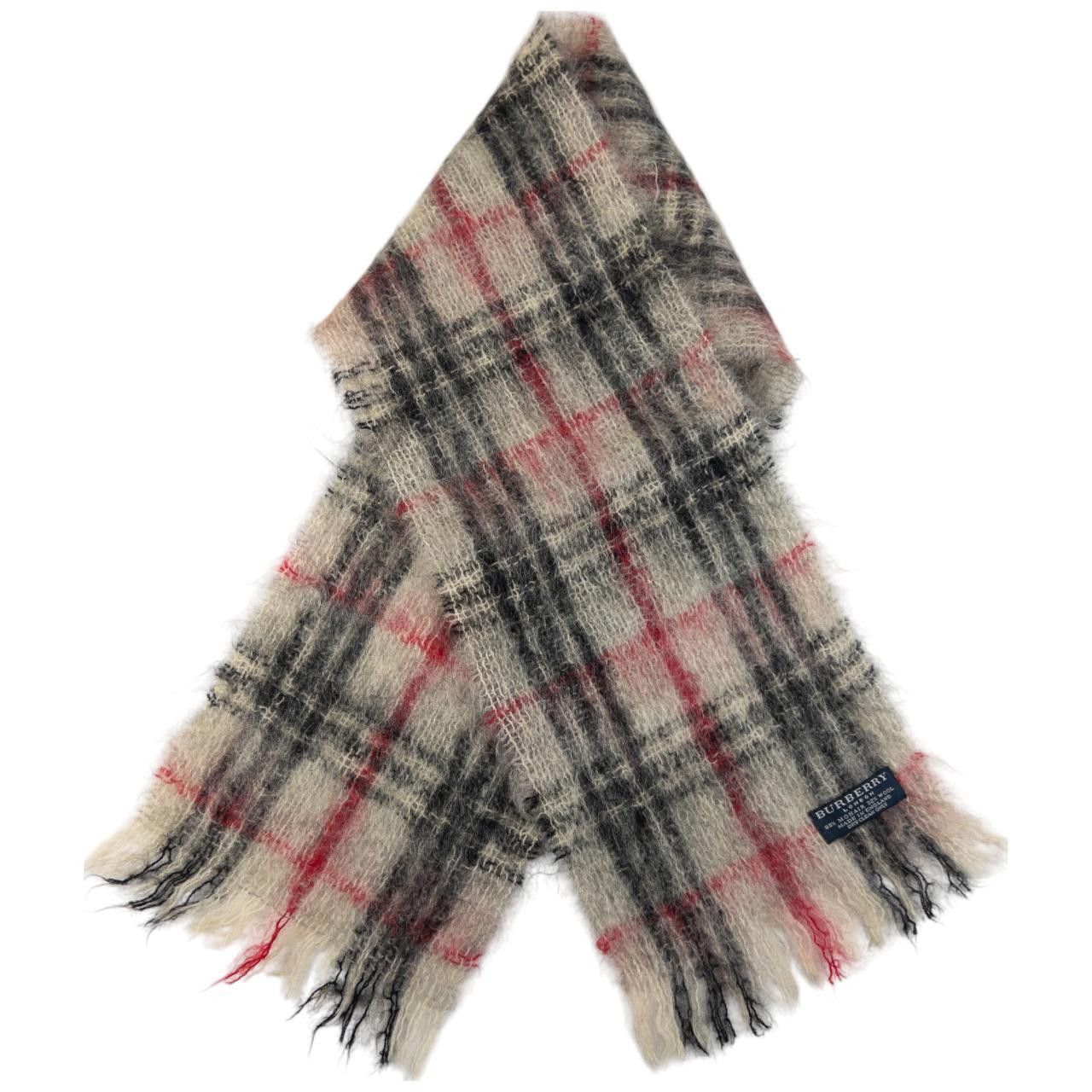 Burberry Vintage Burberry Nova Check Mohair Scarf Size ONE SIZE - 3 Thumbnail
