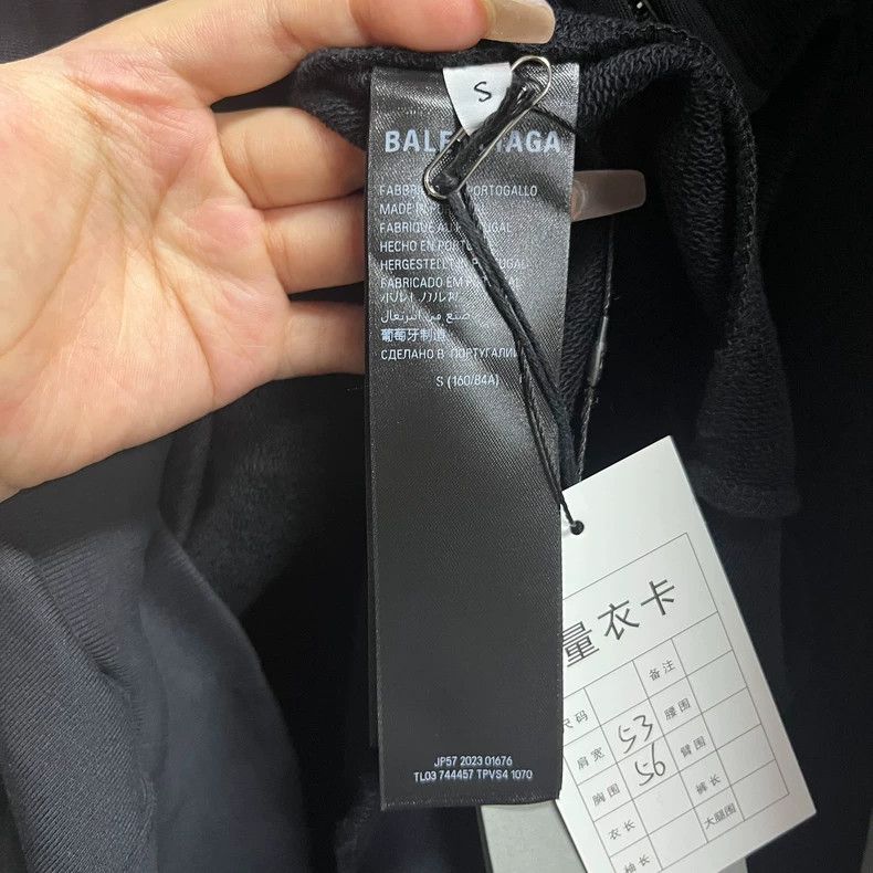 Balenciaga Balenciaga Black Logo Letter and Number Printed Hooded Cas Size US S / EU 44-46 / 1 - 4 Thumbnail