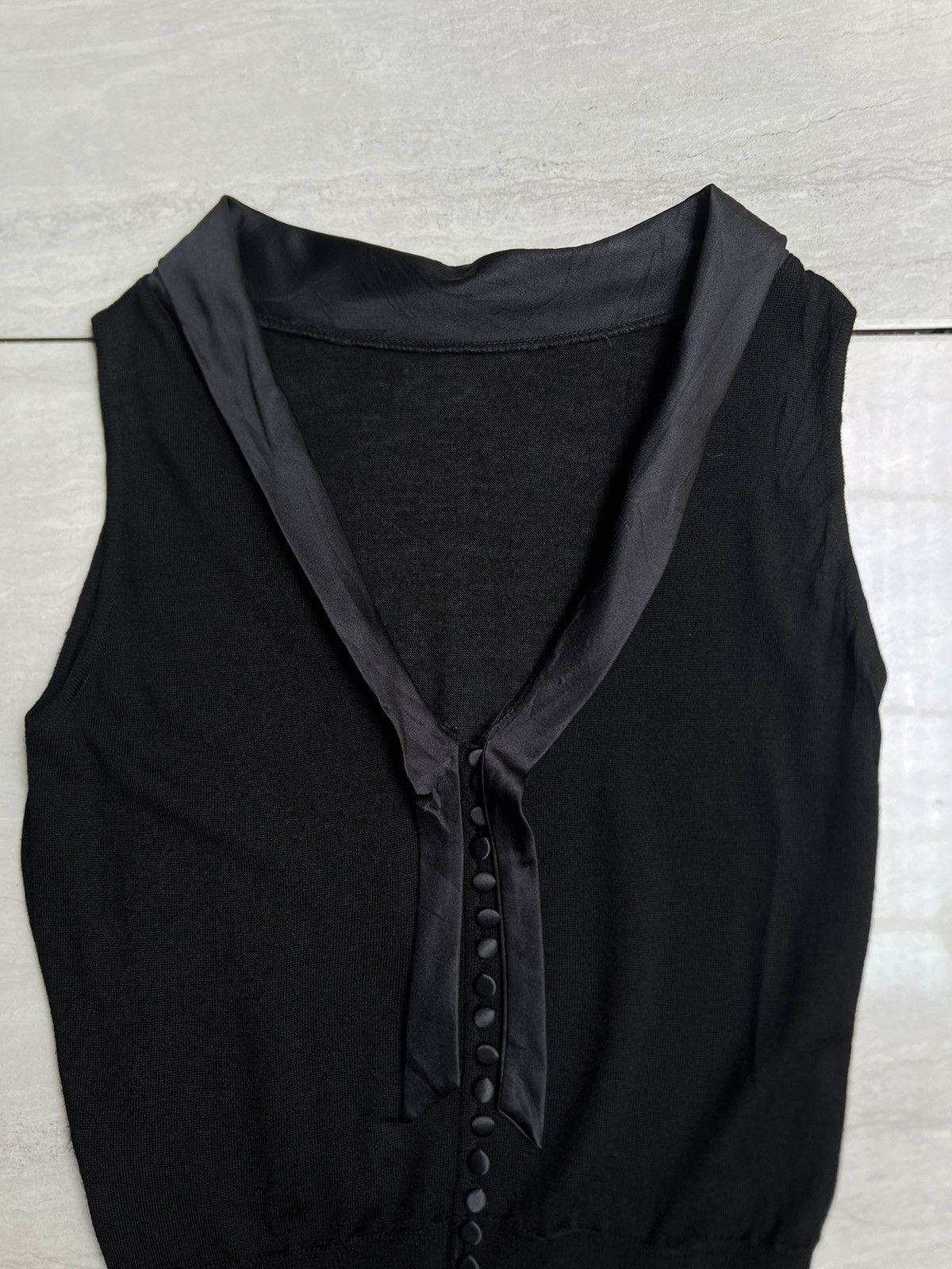 Sportmax SPORTMAX Black Sleeveless T-shirt Size XS / US 0-2 / IT 36-38 - 3 Thumbnail