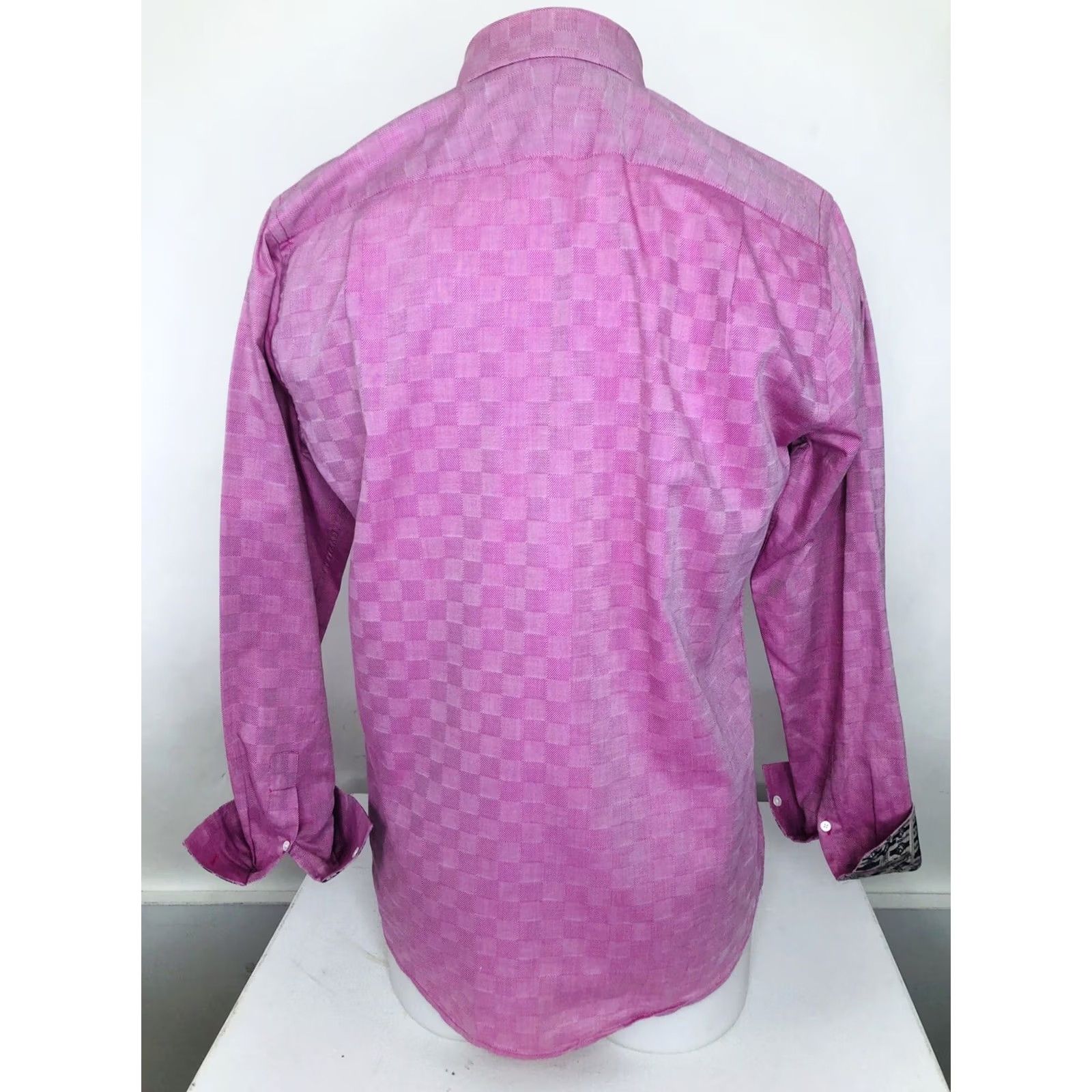 Ted Baker TED BAKER London Shirt Mens 15.5 Pink ARCHIVE TimePiece Wrist Watch FLIP CUFF Size US L / EU 52-54 / 3 - 5 Thumbnail