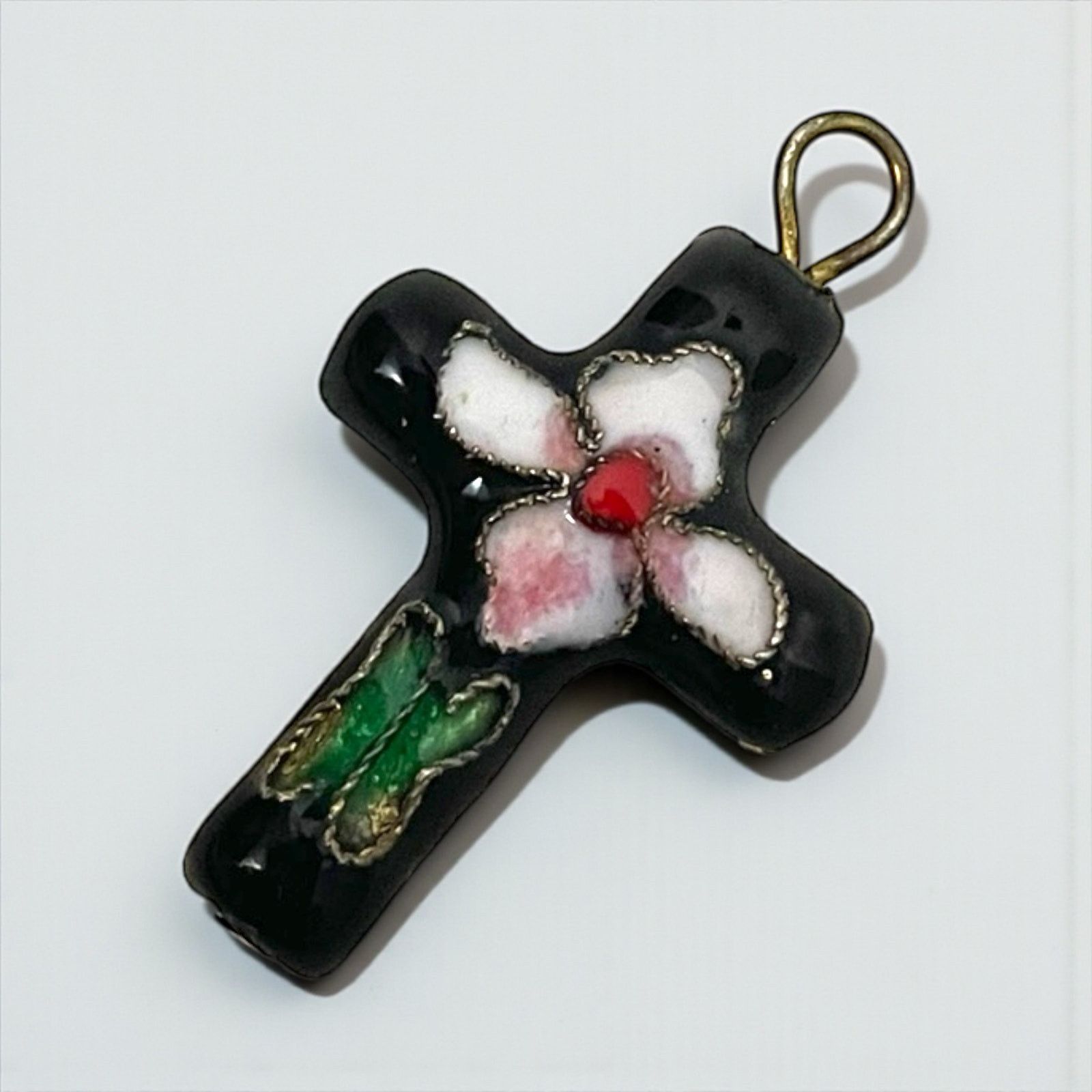 Other Vintage Flower Cross Jewelry Pendant Size ONE SIZE - 1 Thumbnail