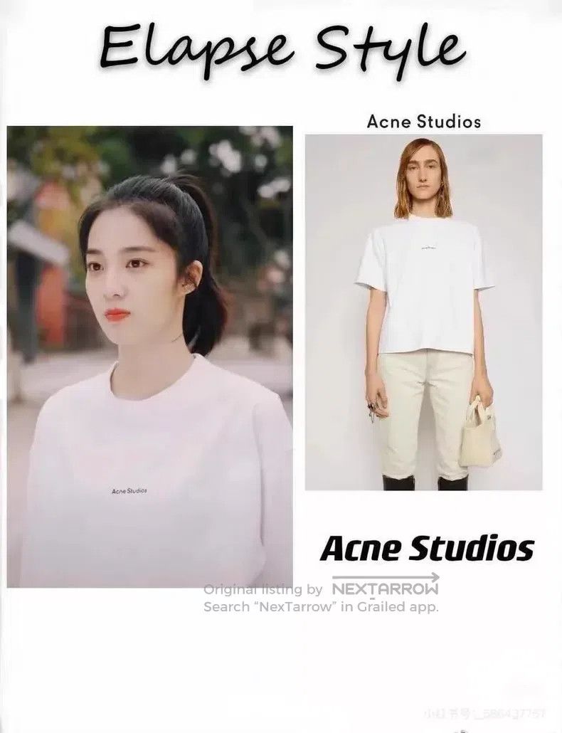 Acne Studios Acne Studios White Letter Short Sleeve T-Shirt Size XS / US 0-2 / IT 36-38 - 8 Thumbnail
