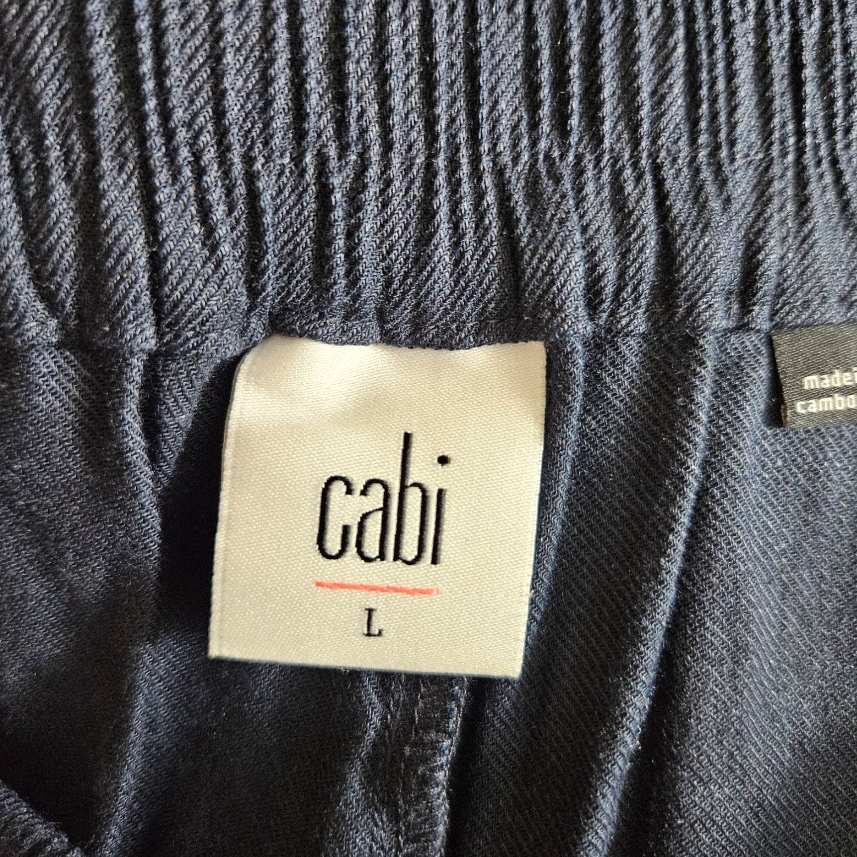 Vintage Cabi 6425 Women's Finale Trouser Pants Dress Pants Blue Linen Blend High Rise L Women Size 36" / US 14 / IT 50 - 6 Thumbnail