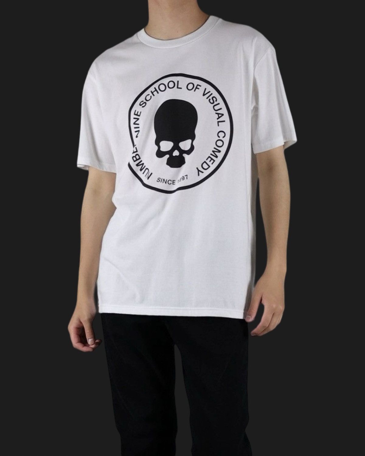 Number (N)ine School of Visual Comedy Skull Tee size 2 Size US M / EU 48-50 / 2 - 6 Thumbnail