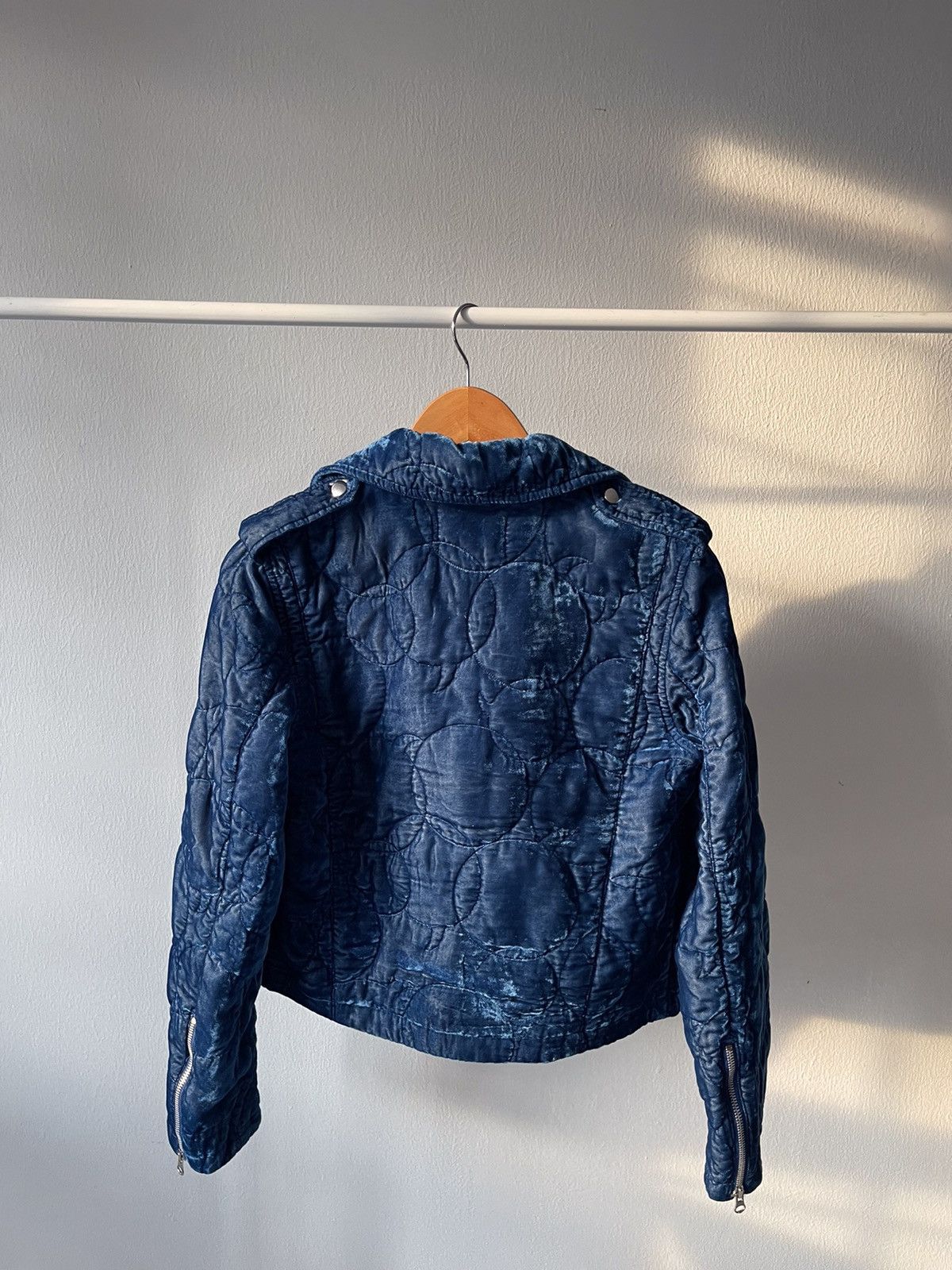 CABANE de ZUCCa × Issey Miyake F/W 2004-2005 Zucca Velvet Biker Jacket Size US S / EU 44-46 / 1 - 9 Thumbnail