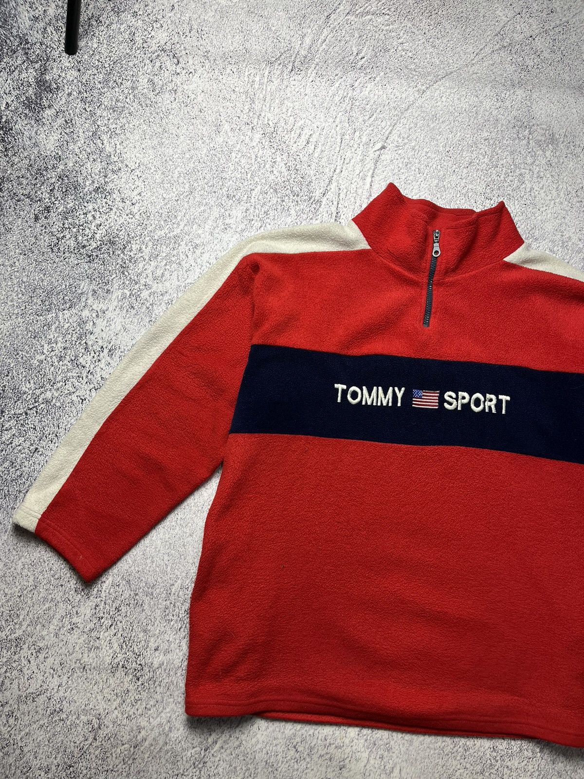 Tommy Hilfiger Mens Fleece Jacket Tommy Sport Hilfiger Vintage Size L Size US XL / EU 56 / 4 - 2 Thumbnail