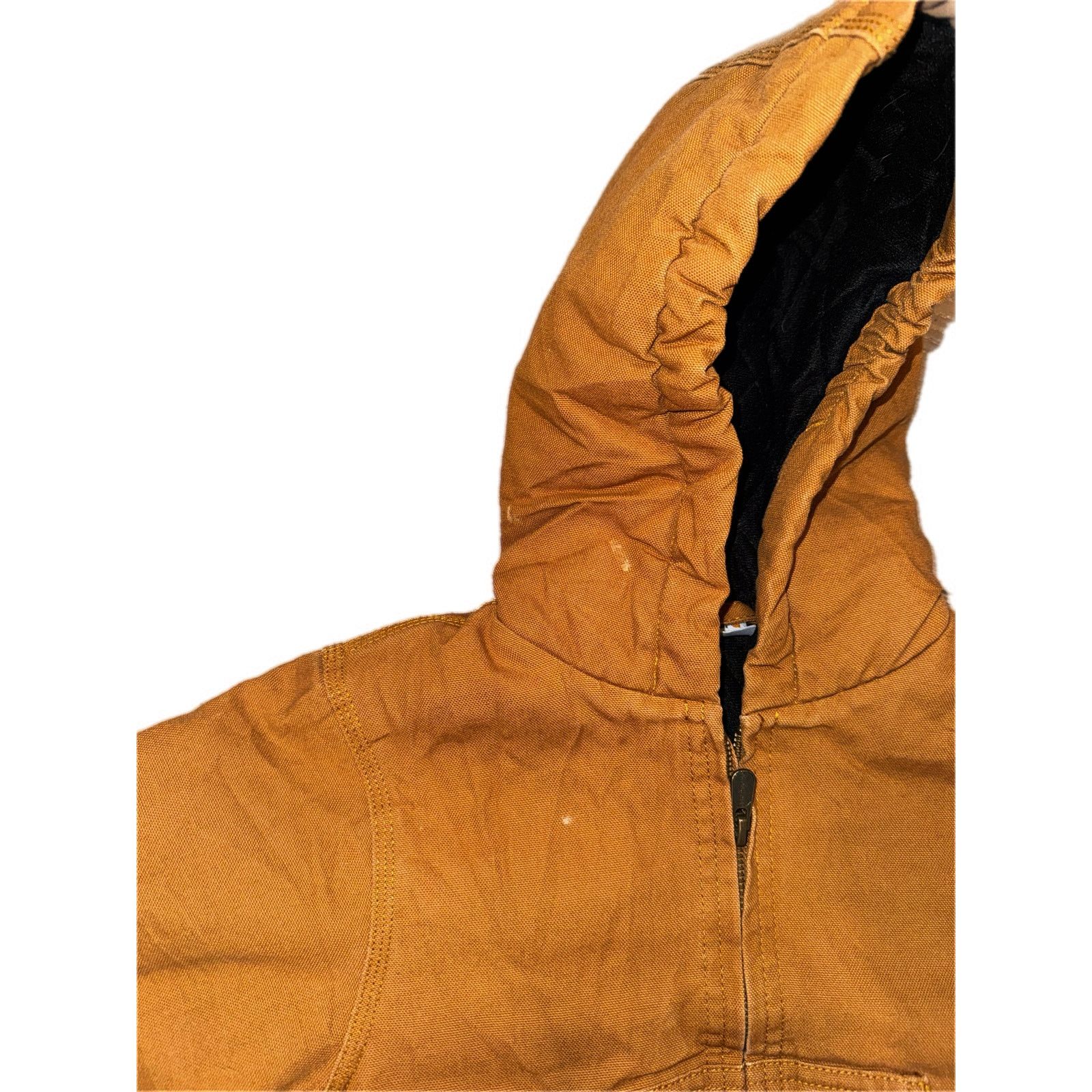 Carhartt Carhartt Brown Duck Quilt Lined Hooded Jacket 4T Size US XXS / EU 40 - 6 Thumbnail