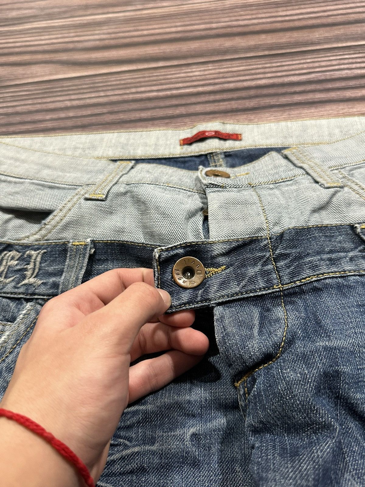 Japanese Brand Vintage Japanese Brand Distressed Jeans Angel Devil Size US 34 / EU 50 - 7 Thumbnail