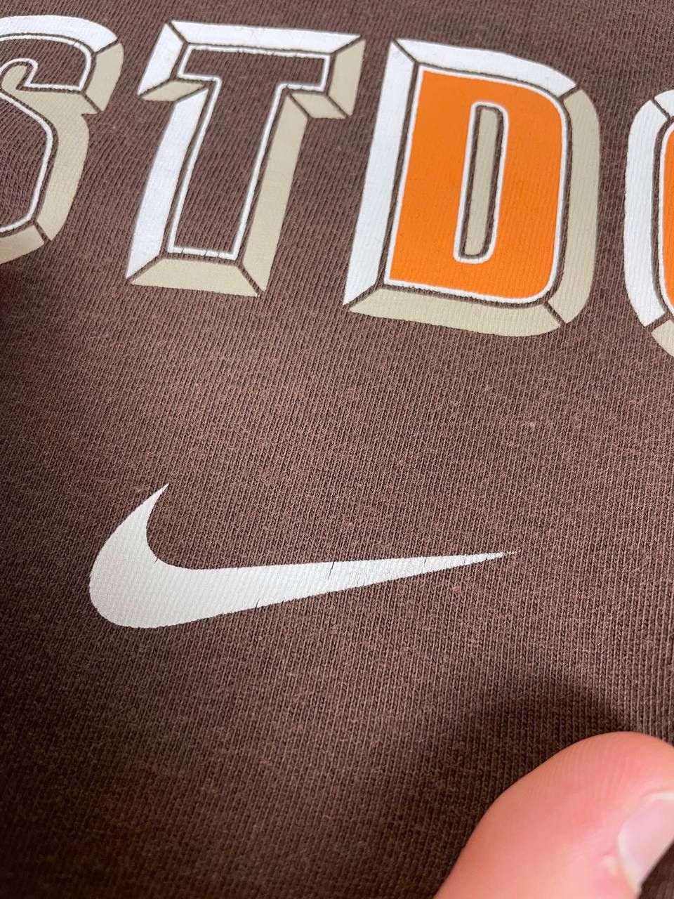 Nike Vintage Nike Just Do It Big Logo T Shirt 2000s Drill Size US XXL / EU 58 / 5 - 9 Thumbnail