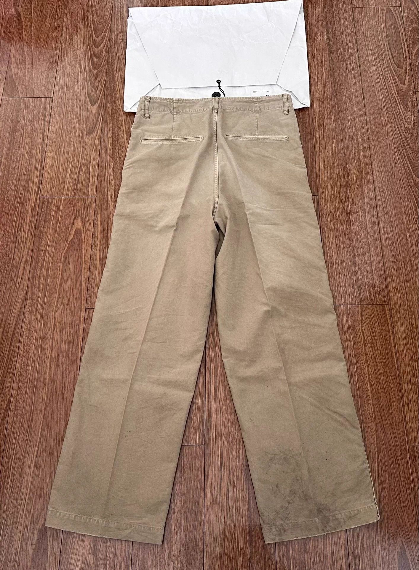 Visvim VISVIM 25SS Crash Wide Chino Beige 2 Destroyed Oil Size US 30 / EU 46 - 2 Thumbnail