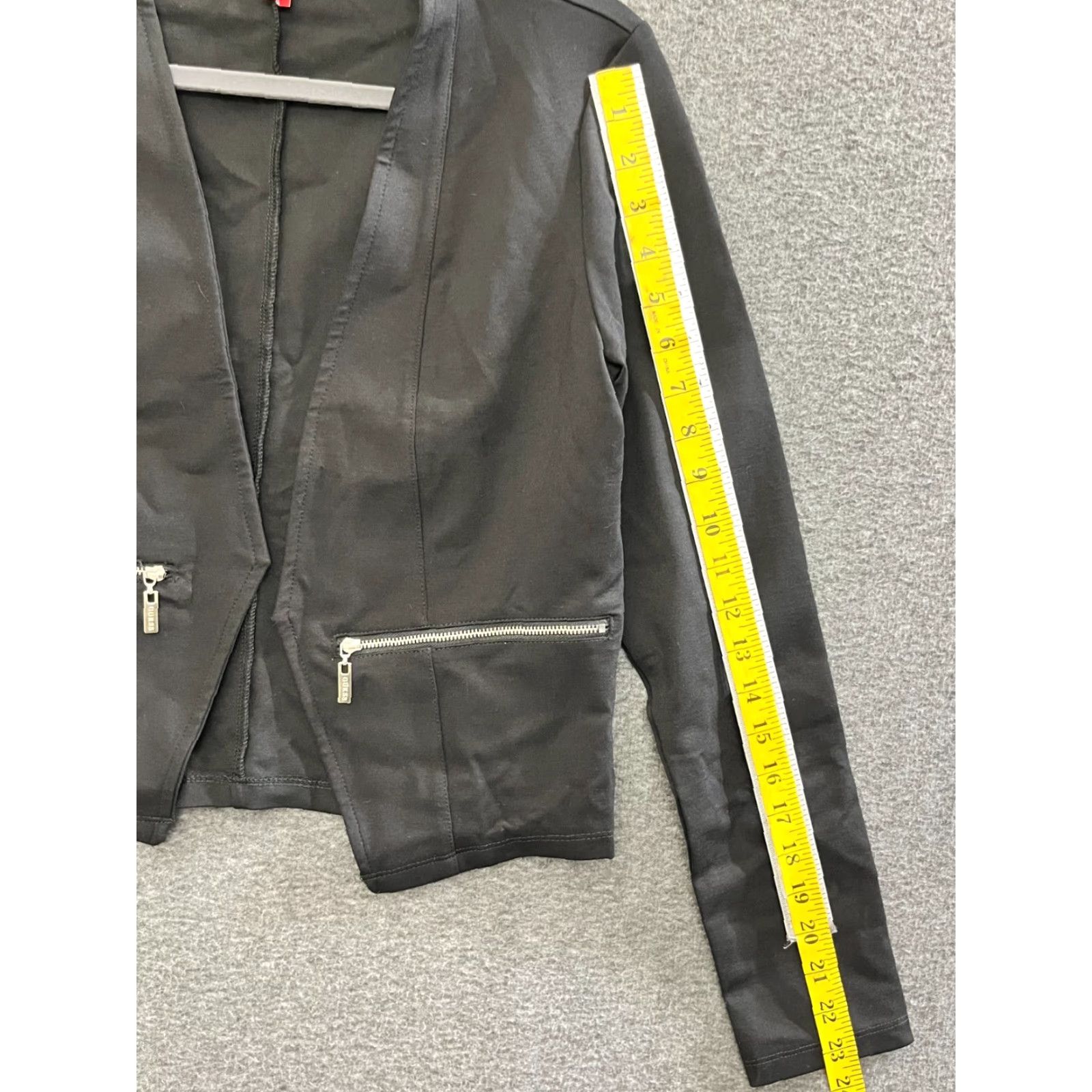 Guess GUESS Blazer Women's Black Open Front Cropped Length S Blazer Shirt Size S / US 4 / IT 40 - 5 Thumbnail
