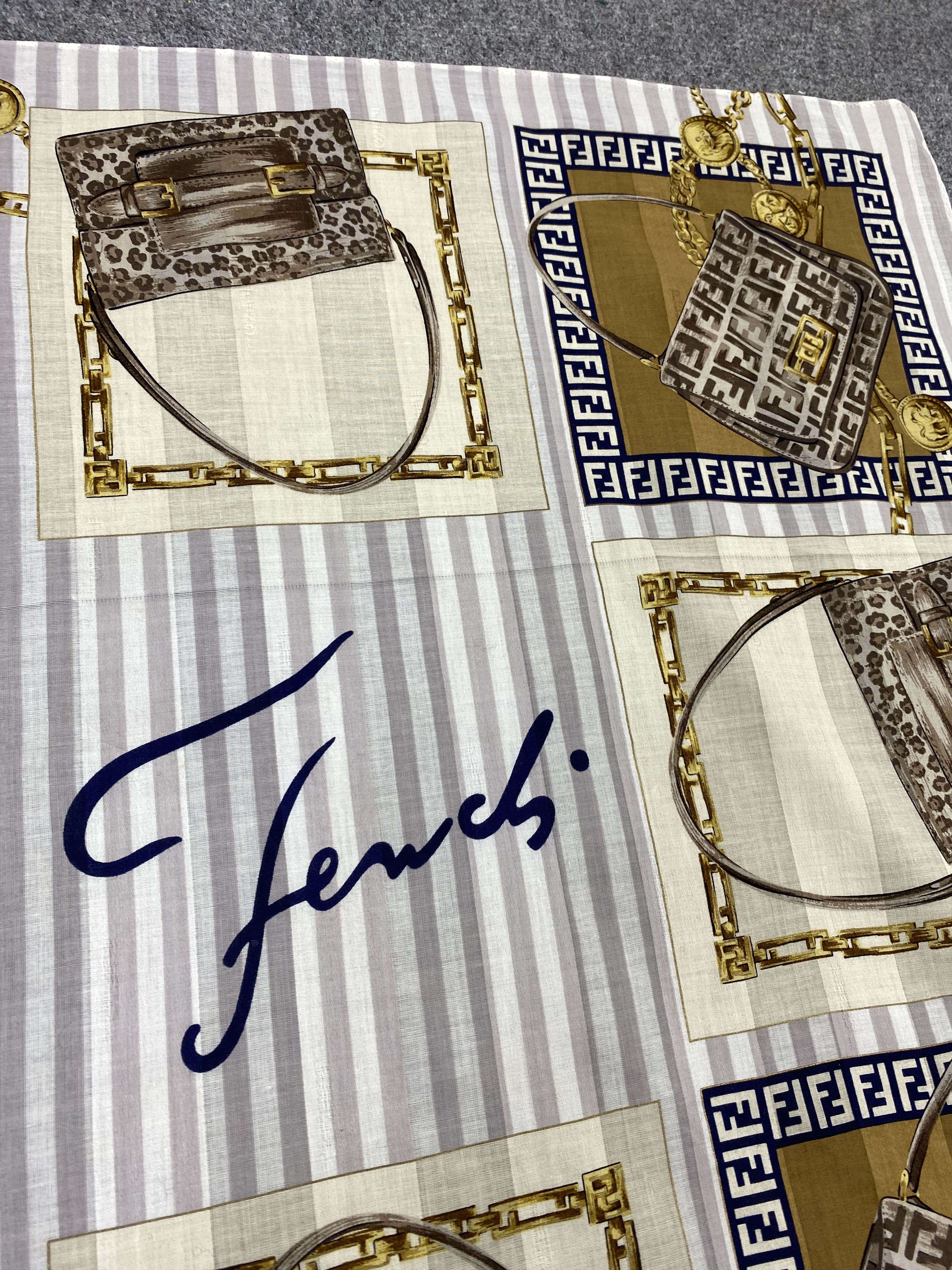 Fendi Vintage Fendi Handkerchief Neckerchief KT0269 Size ONE SIZE - 5 Thumbnail