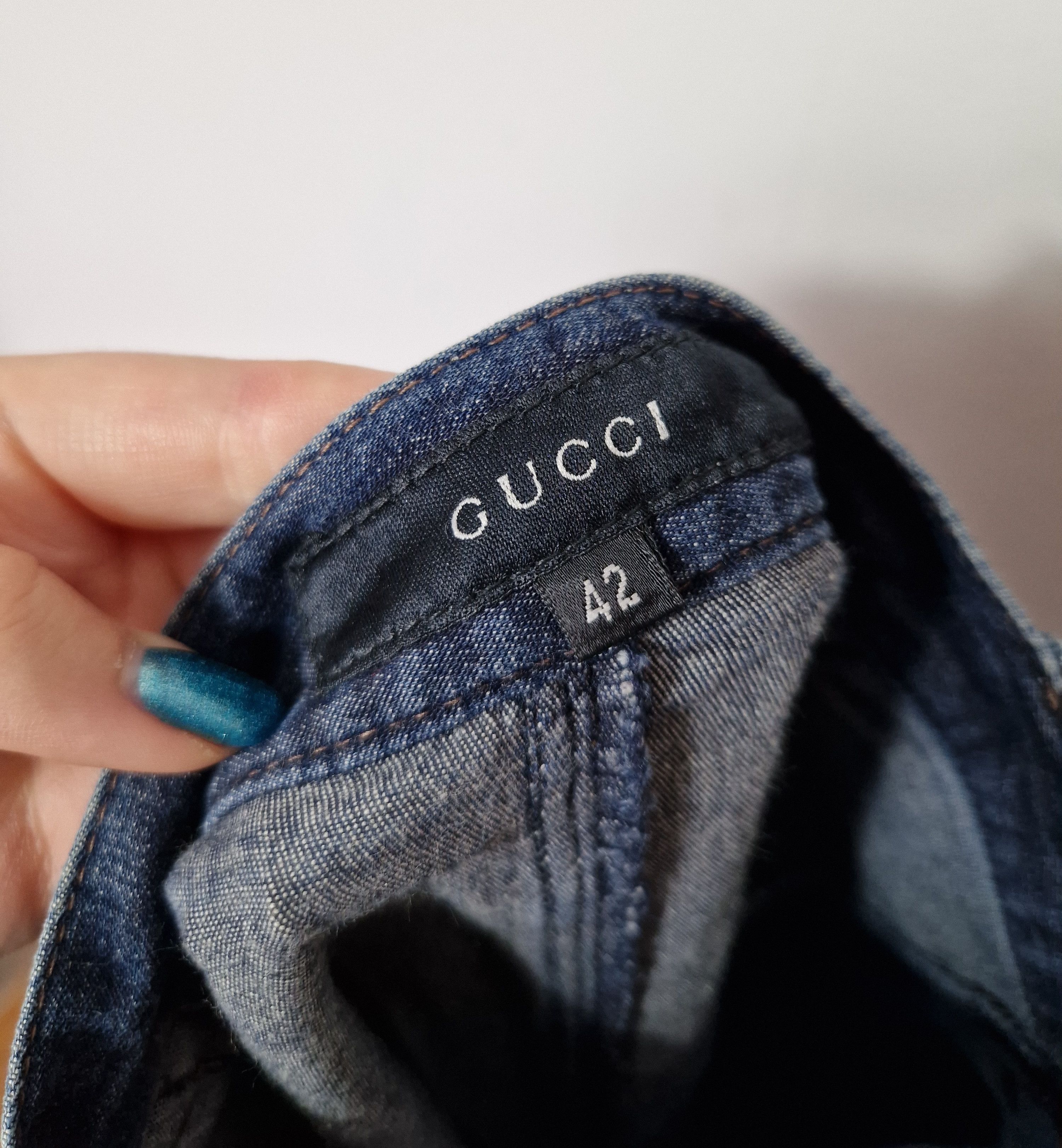 Gucci Gucci denim skirt Size 28" / US 6 / IT 42 - 10 Thumbnail