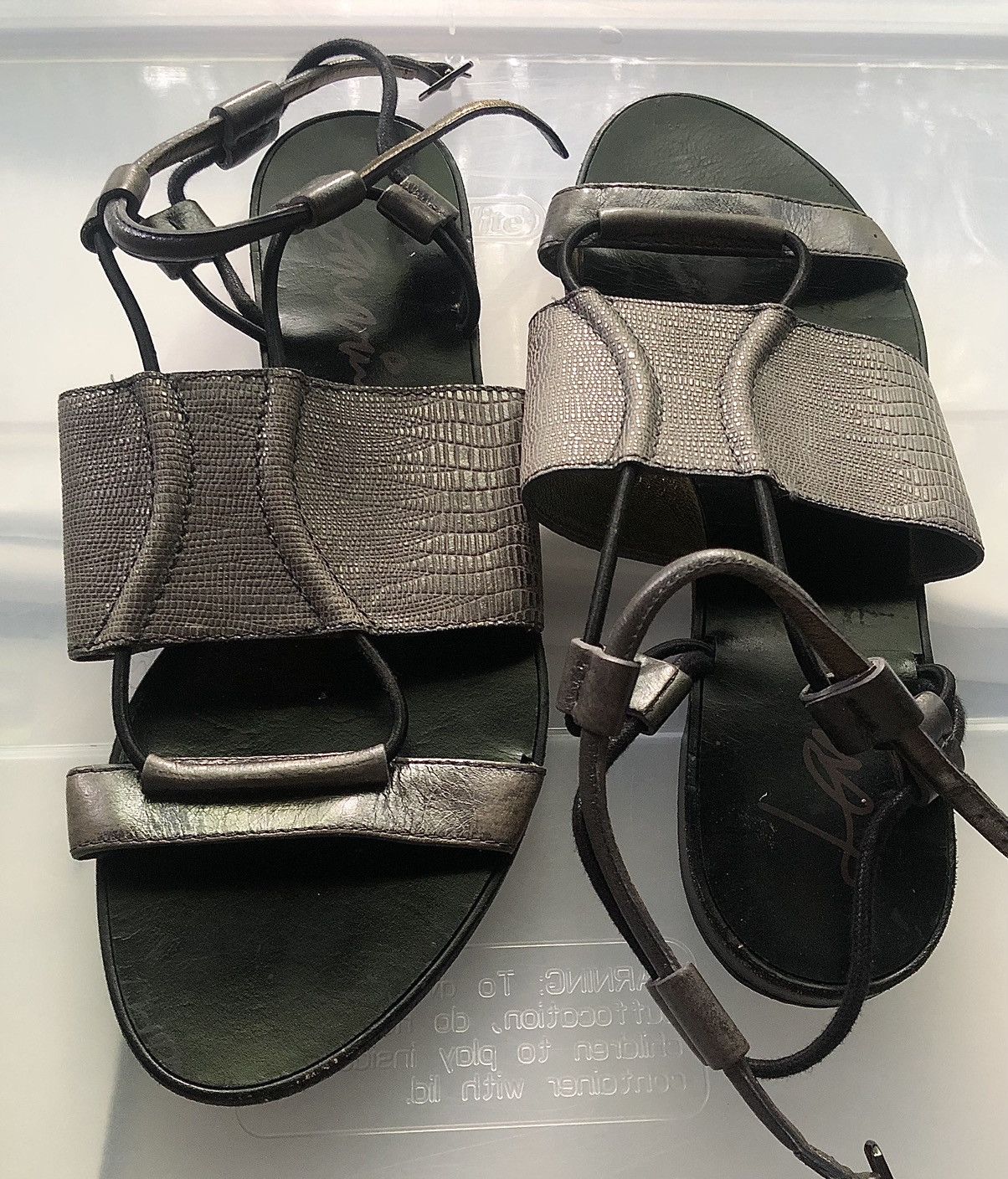 Lanvin Lanvin SS2011 Silver Leather Gladiator Sandals Size US 9.5 / IT 39.5 - 10 Thumbnail