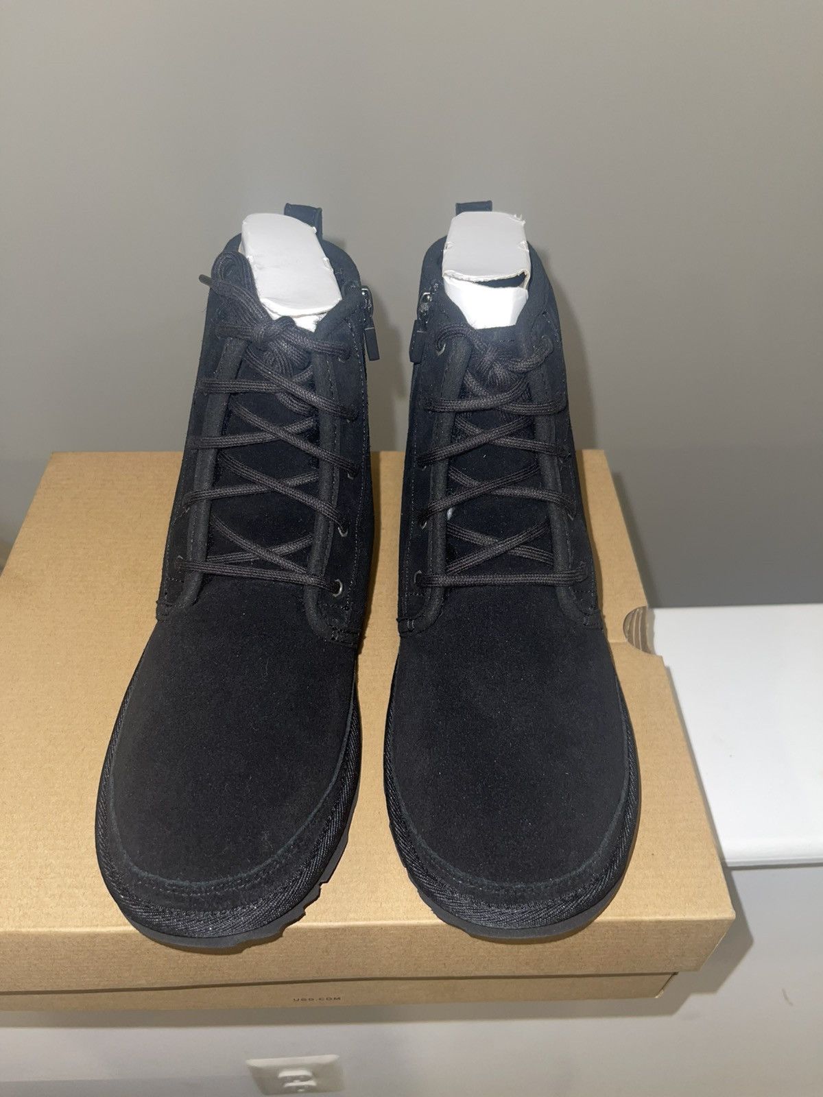 Ugg UGG Neumel Suede Lace-Up Black Boots Size 6 Size US 6 / EU 39 - 2 Thumbnail