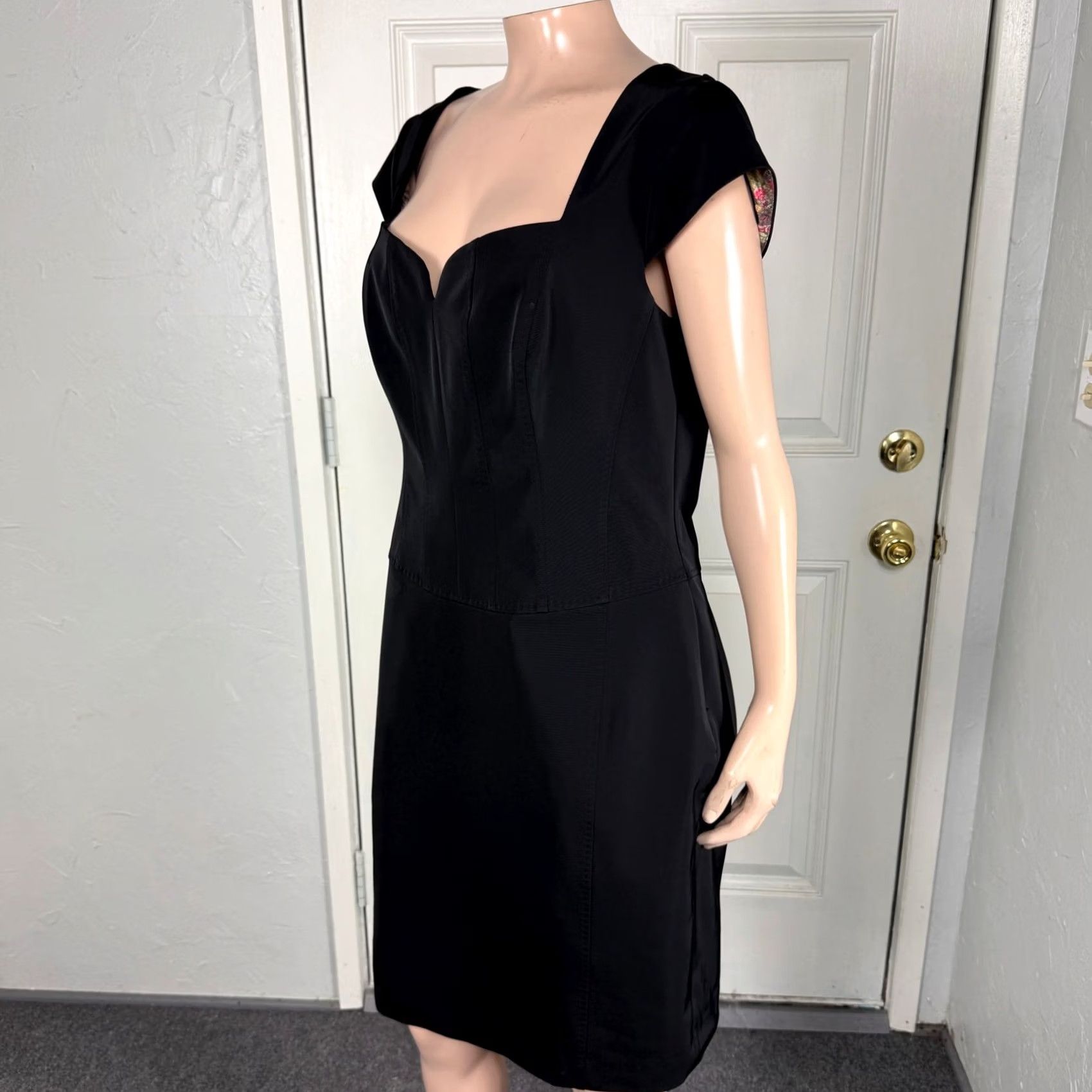 Ted Baker Ted Baker Dress Womens 4 Black London Women Designer Ottoman Pencil Stretch Size S / US 4 / IT 40 - 3 Thumbnail