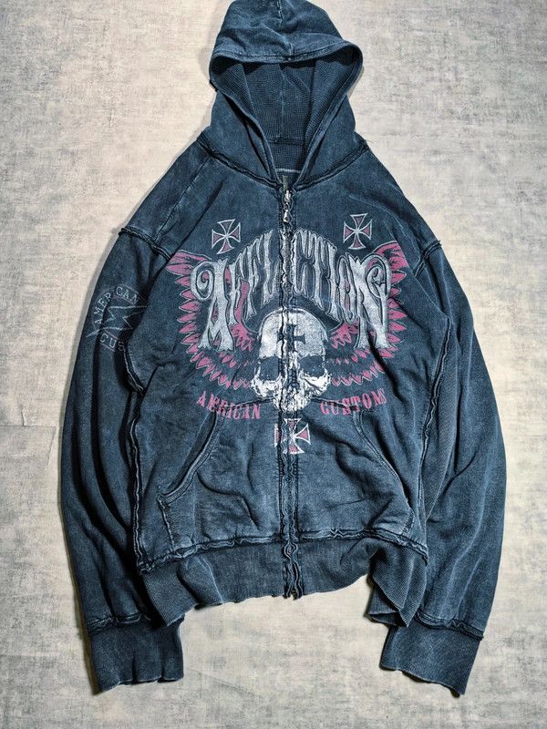 Affliction 2x oversize affliction hoodie reversibile Size US XXL / EU 58 / 5 - 2 Thumbnail