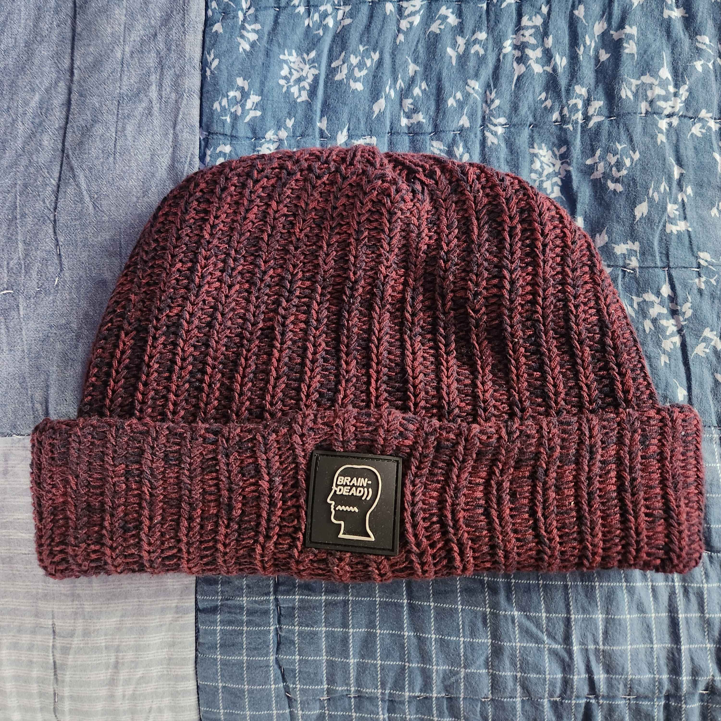 Brain Dead Brain Dead Logohead Beanie - Red Size ONE SIZE - 1 Thumbnail