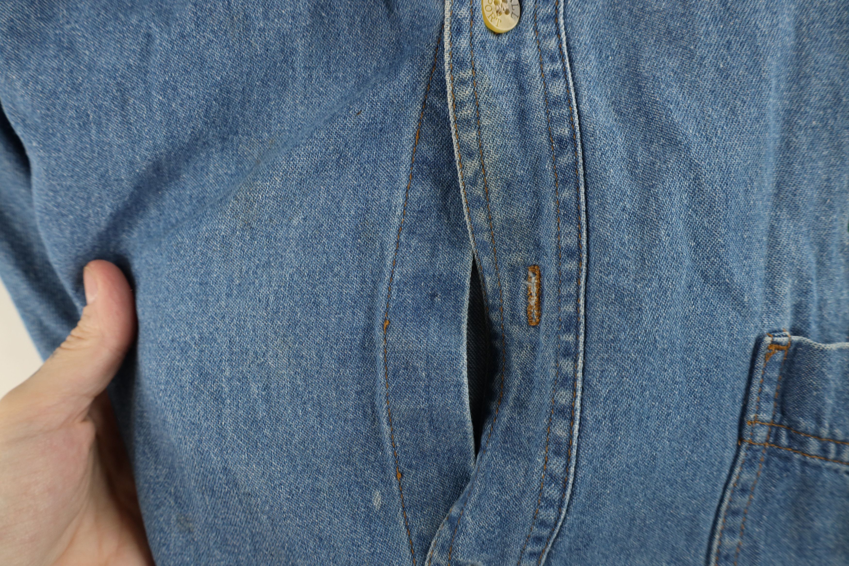 Vintage Vintage 90s Star Park Horse Racing Denim Jean Button Shirt Size US XL / EU 56 / 4 - 8 Thumbnail