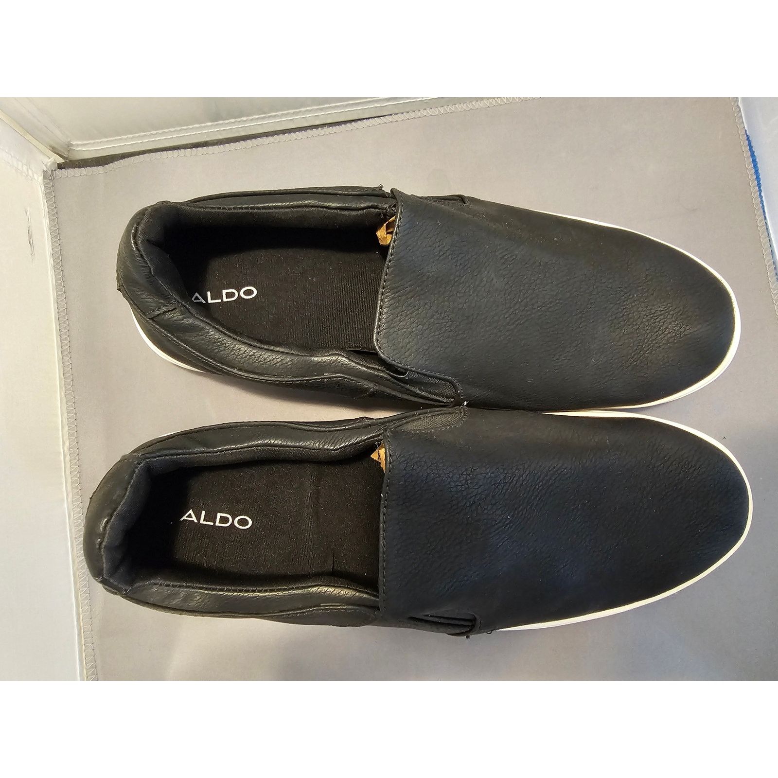 Aldo Aldo Black Slip On Loafers - Mens Size 44 (US 11) - Italy Size US 11 / EU 44 - 2 Thumbnail