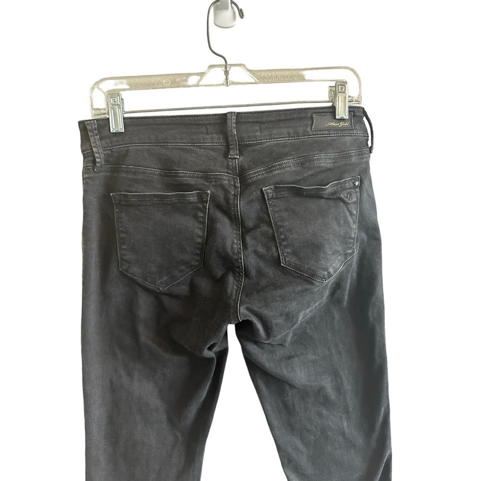 Mavi MAVI Adriana Ankle' Mid-Rise Super Skinny Black Jeans - 28 Size 28" / US 6 / IT 42 - 10 Thumbnail