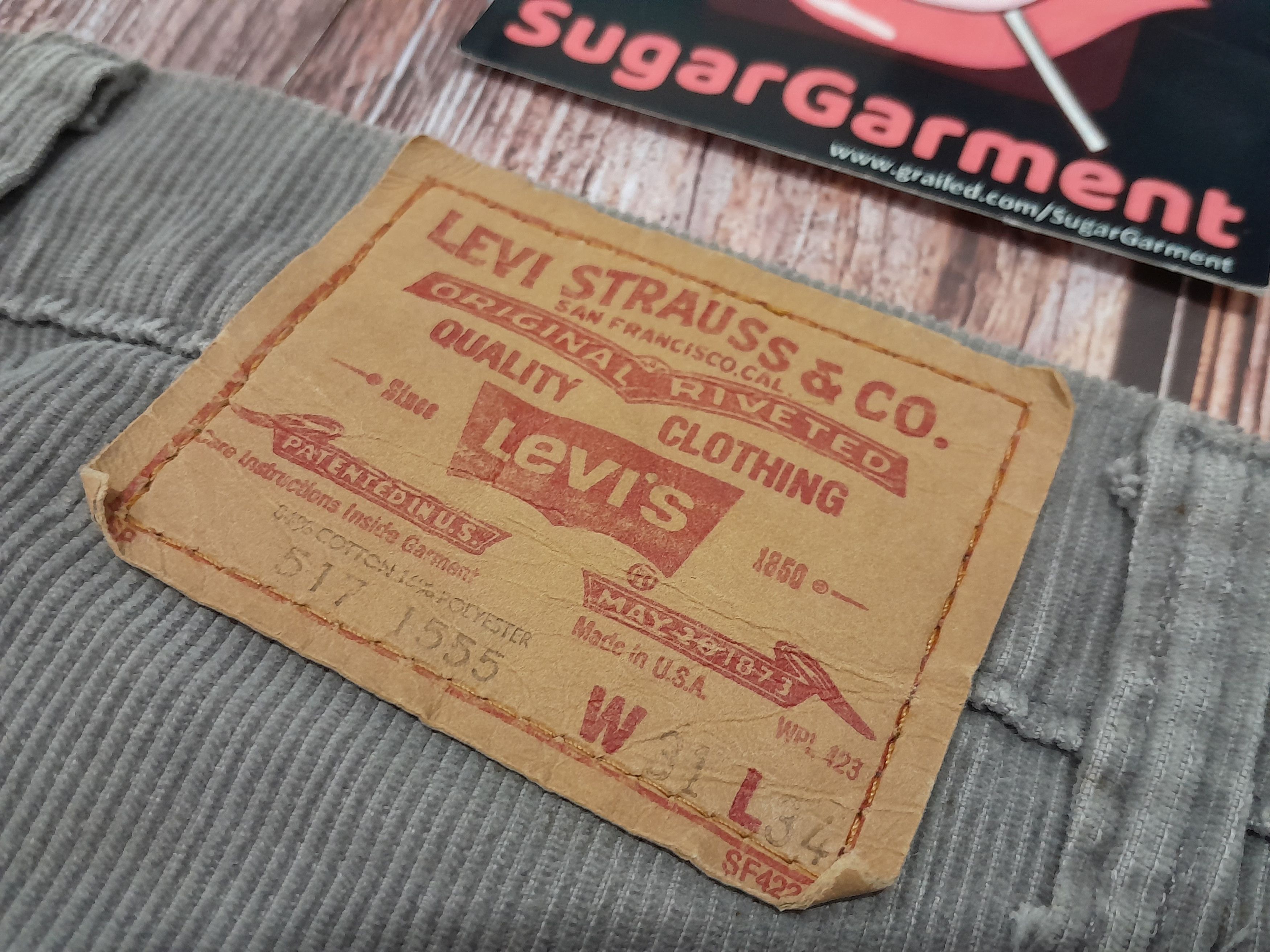 Levi's Levis 517 Jeans Bootcut Flare Bell Bottom Corduroy Vintage Size US 31 - 20 Thumbnail