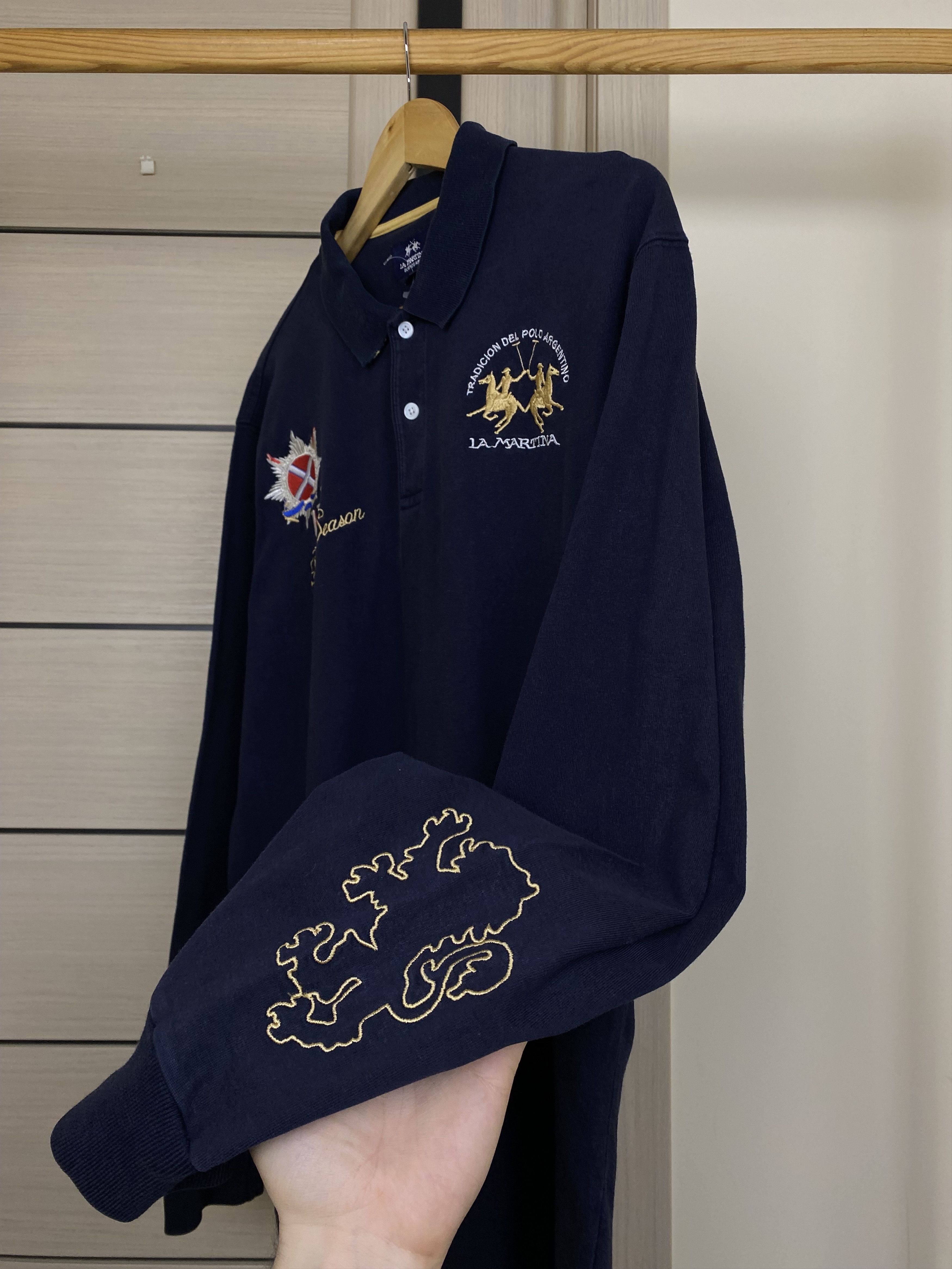 La Martina Vintage La Martina polo UK England season long sleeve shirt Size US XXL / EU 58 / 5 - 5 Thumbnail