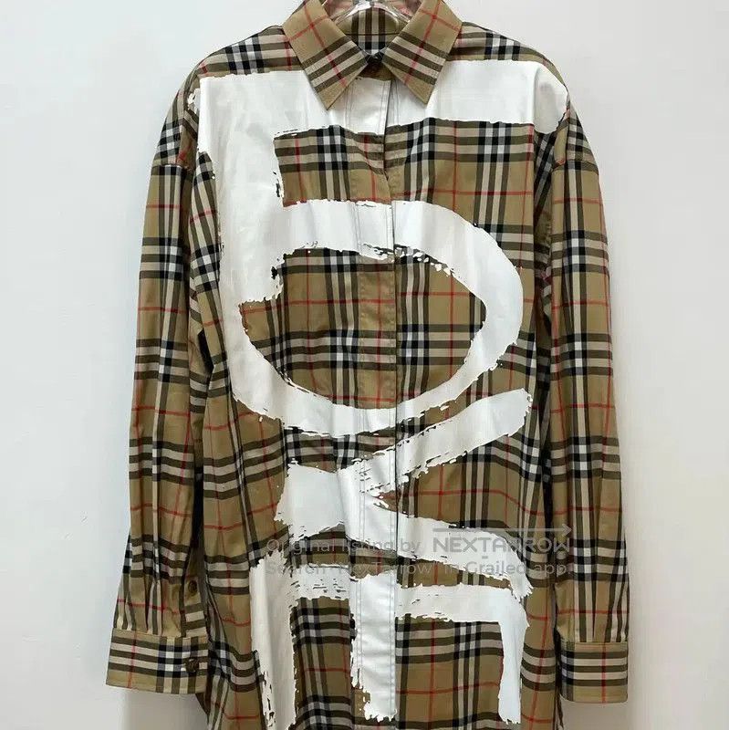 Burberry Burberry Khaki Long Sleeve Shirt for Women. Size L / US 10 / IT 46 - 1 Thumbnail