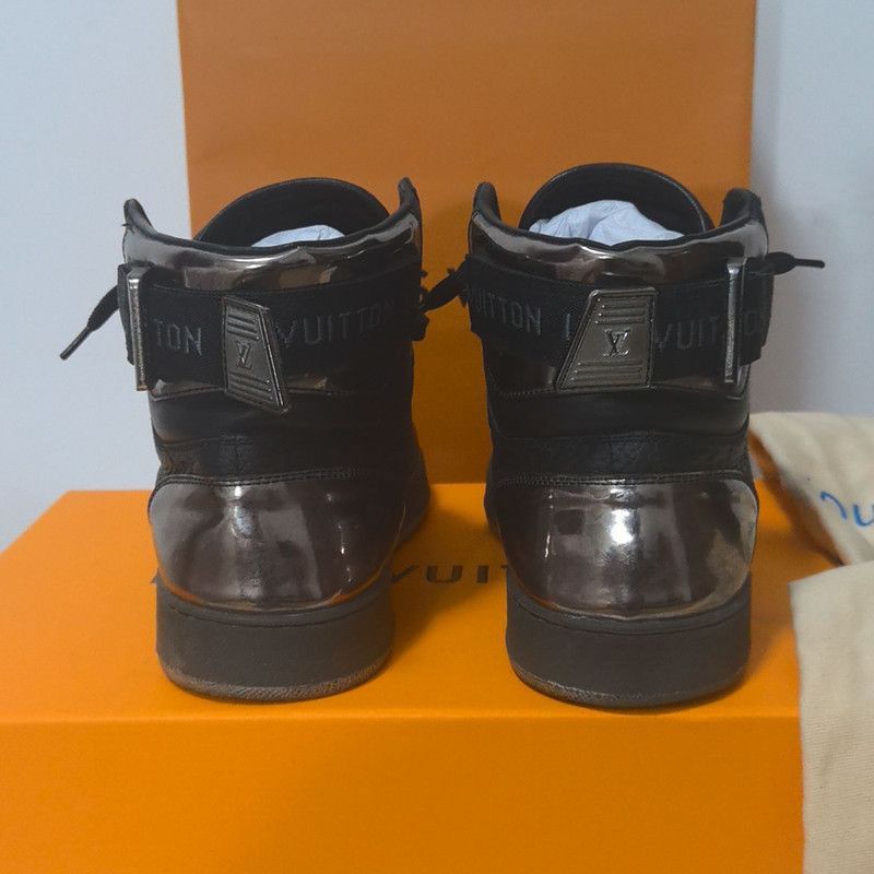 Louis Vuitton Louis Vuitton Rivoli Black Calfskin Sneakers - Size US 8.5 / EU 41-42 - 2 Thumbnail