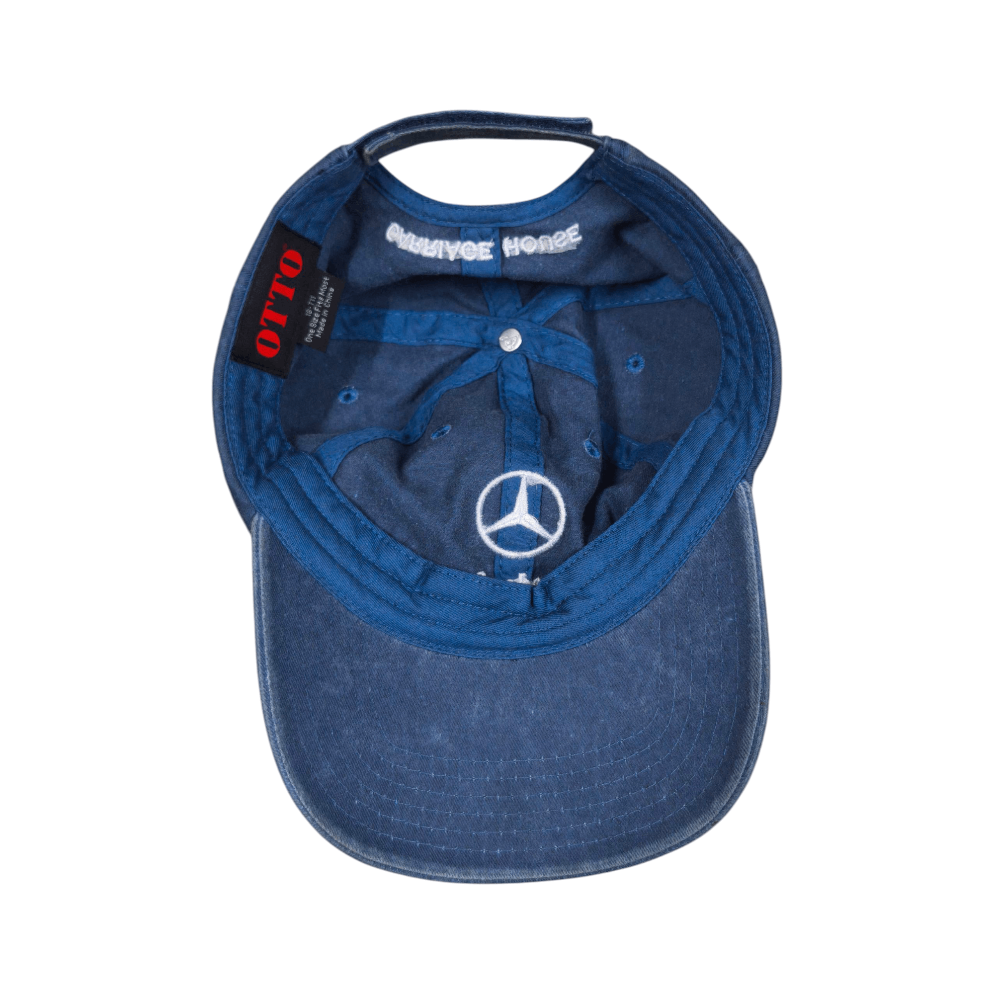 Mercedes-Benz Vintage Mercedes-Benz Denim Logo Motorsport Dad Hat Size ONE SIZE - 5 Thumbnail
