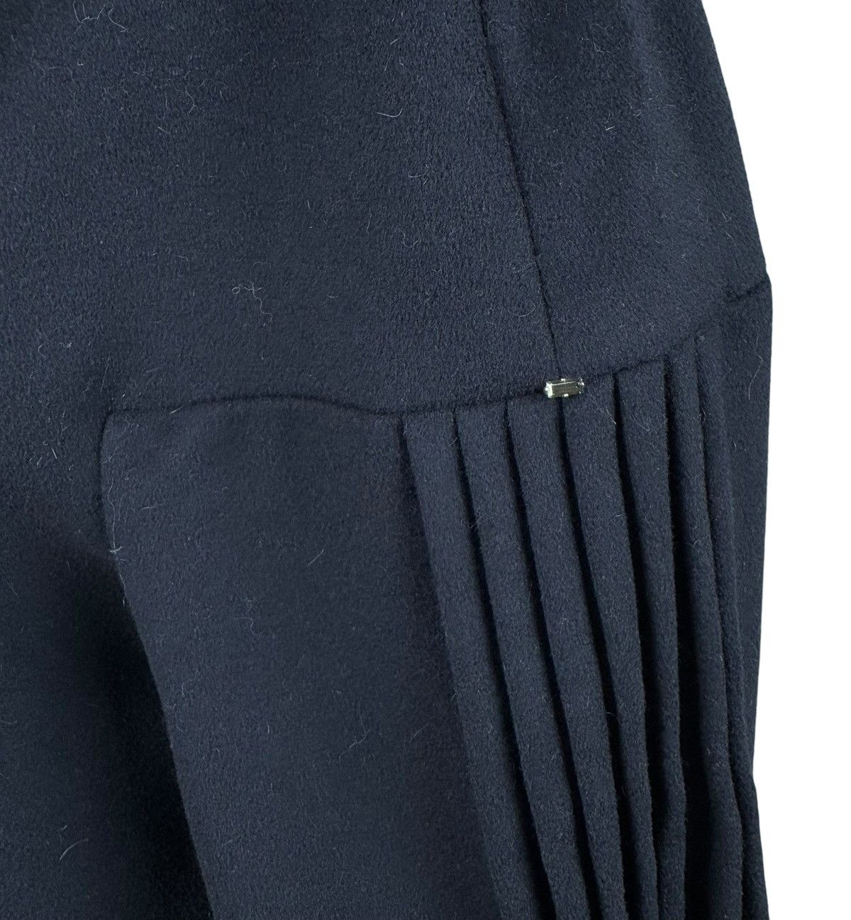 Sportmax Sportmax Virgin Wool Pleated Coat Mock Neck size IT46 US12 Size XL / US 12-14 / IT 48-50 - 12 Thumbnail