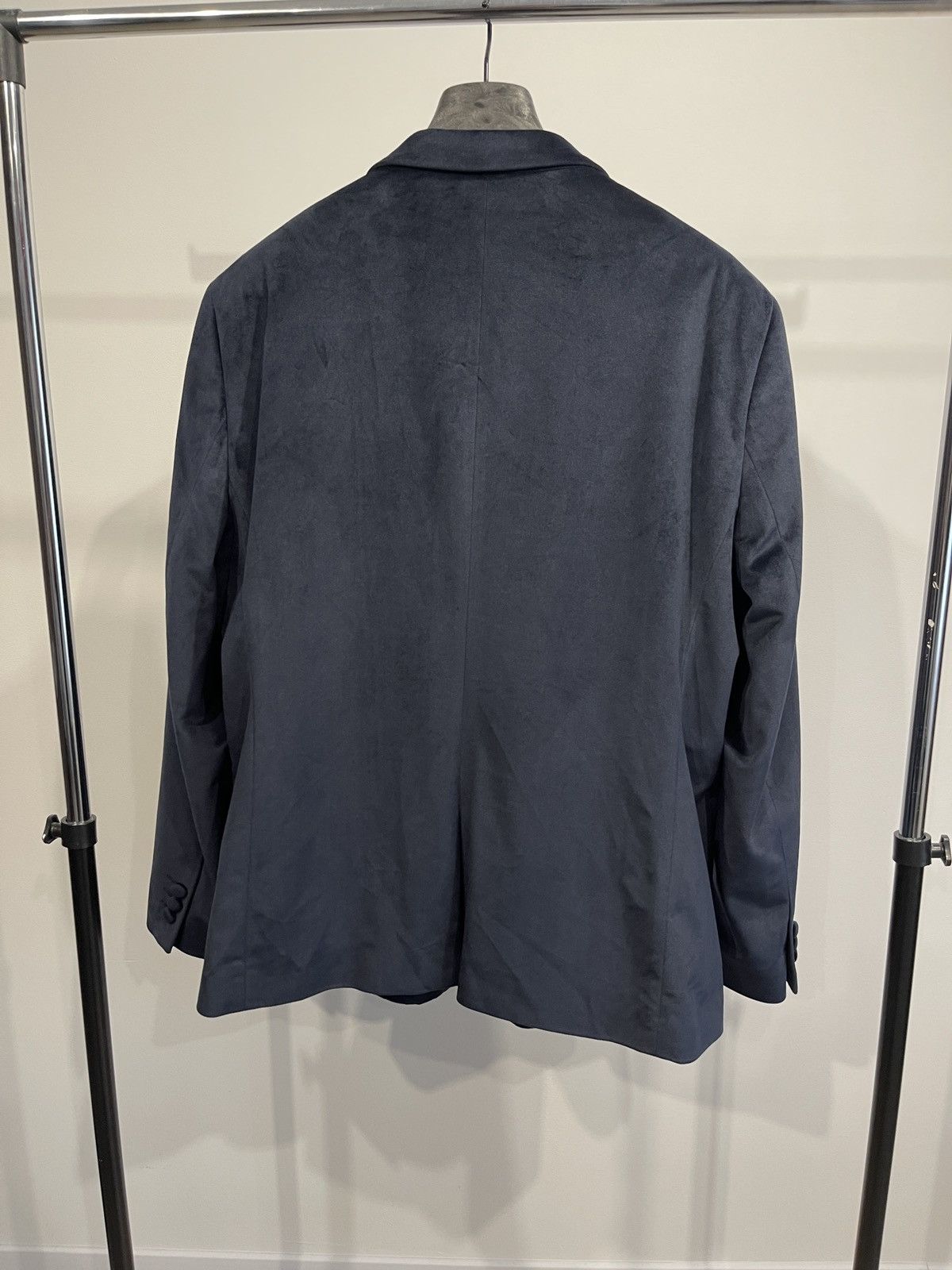 Vintage Vintage velvet jacket blue velour classic jacket sport coat Size 48R - 5 Thumbnail