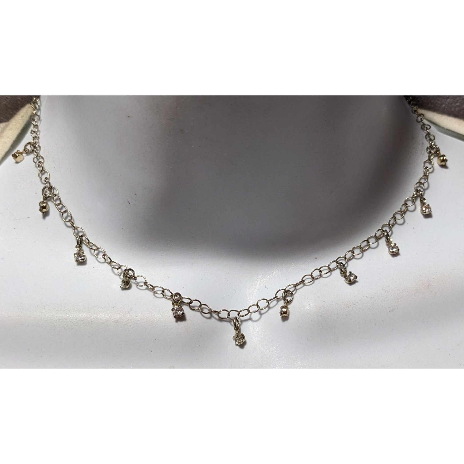 Loft Minimalist Glam Ann Taylor Loft Rhinestone Necklace Size ONE SIZE - 5 Thumbnail