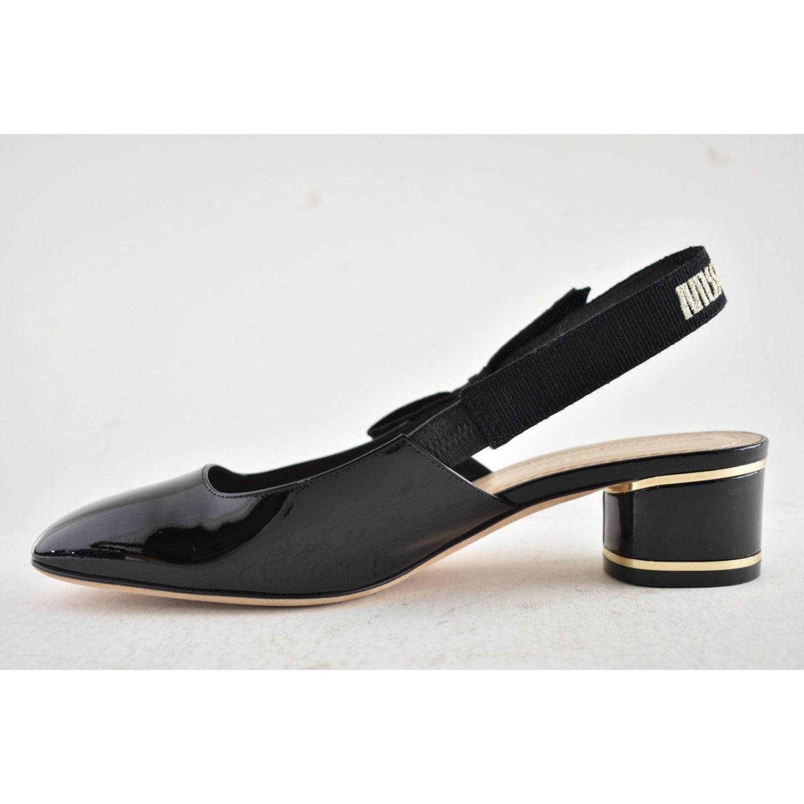 Dior Dior Miss Dior Paris Black Patent Bow Slingback Strap Size US 8.5 / IT 38.5 - 14 Thumbnail