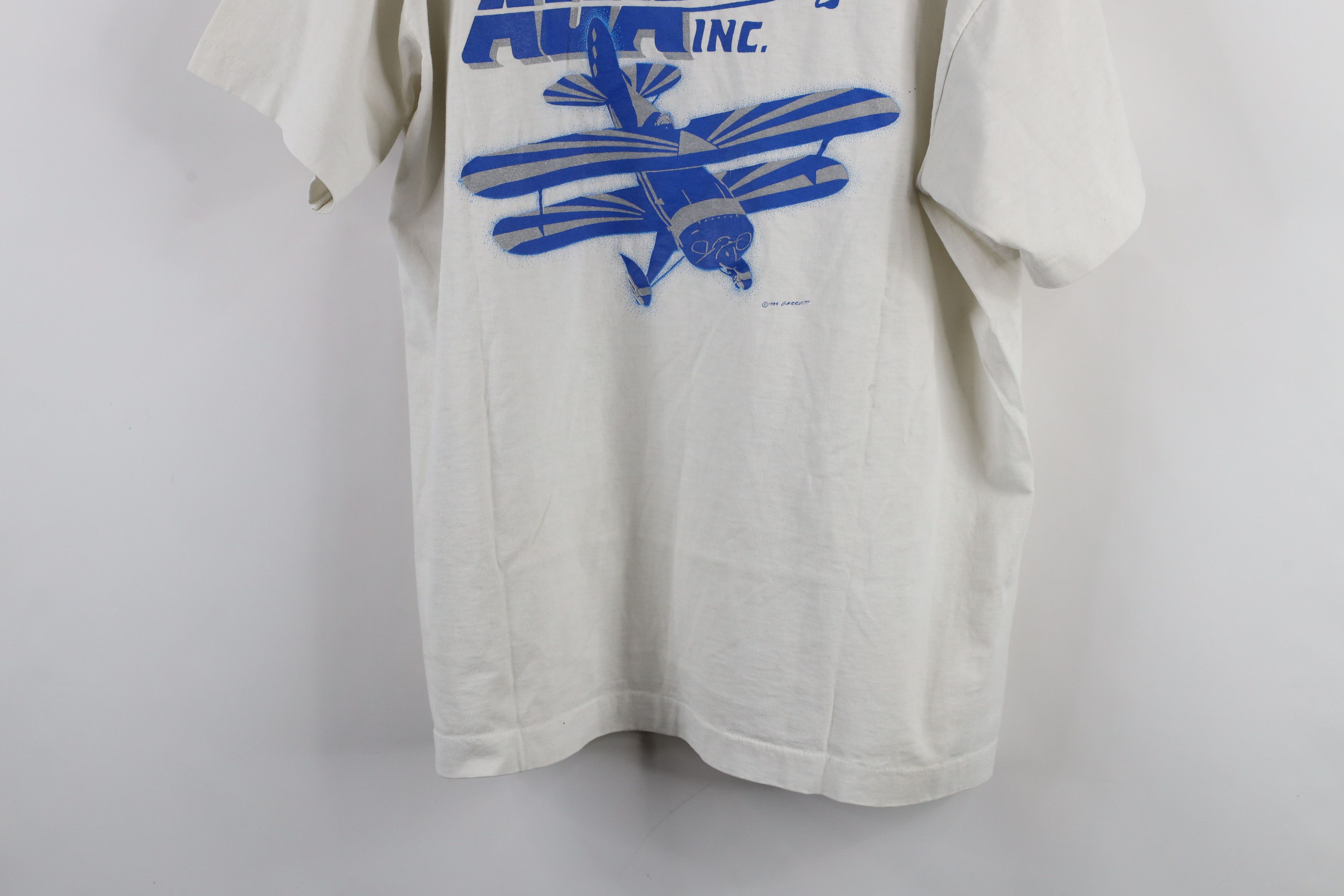 Vintage Vintage 90s AUA Aviation Unlimited Agency Airplane T-Shirt Size US XL / EU 56 / 4 - 16 Thumbnail