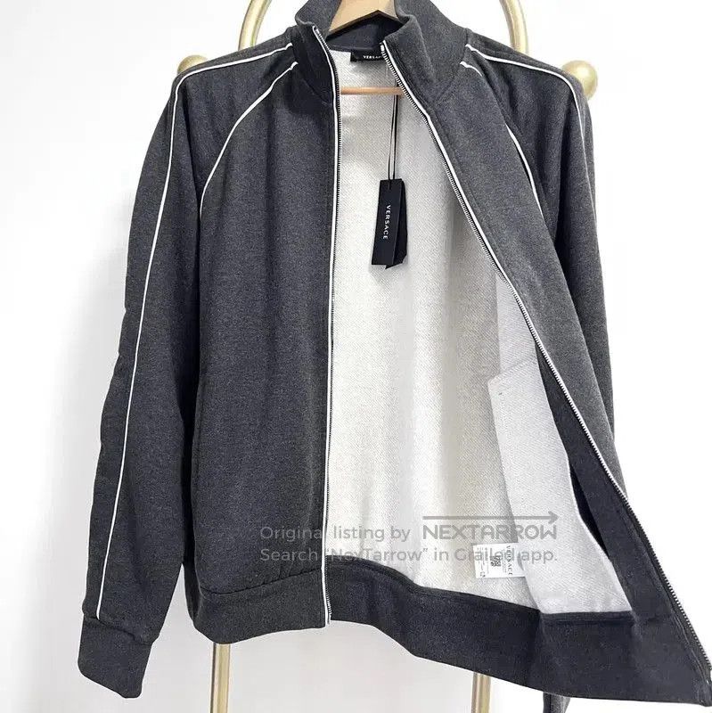 Versace Versace Gray Cotton Blend Long Sleeve Jacket . Size US XL / EU 56 / 4 - 6 Thumbnail