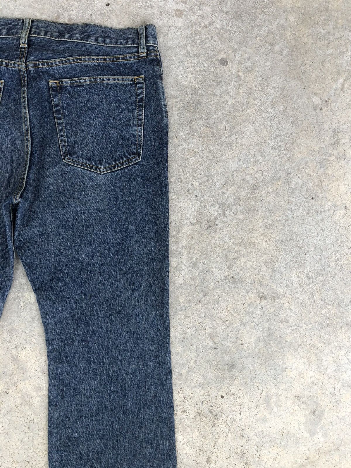 If Six Was Nine Japanese Uniqlo Flared Jeans Distressed Bootcut Size US 33 - 10 Thumbnail