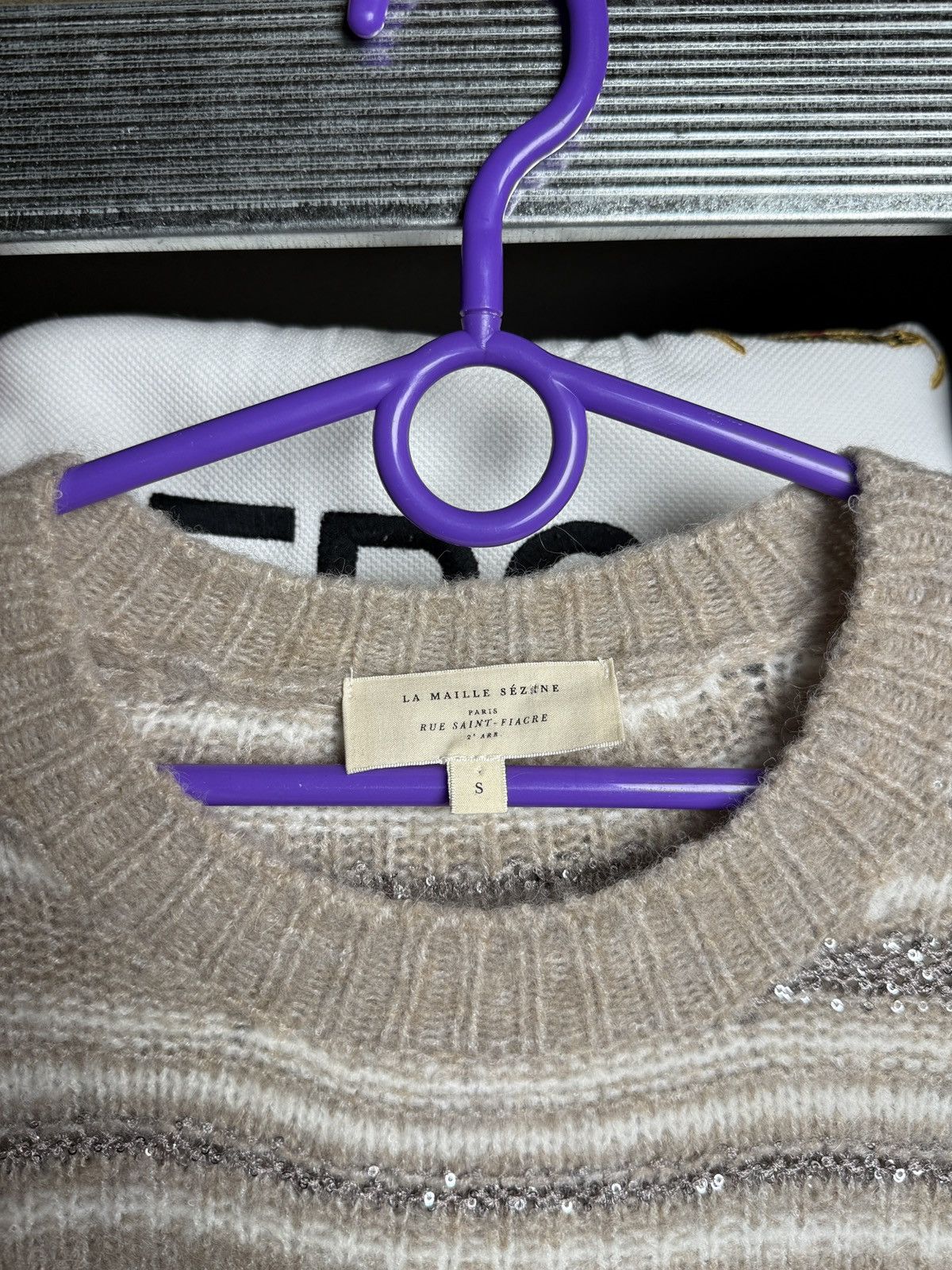Sezane LA MAILLE SEZANE Sweater Crazy glitter Size S / US 4 / IT 40 - 7 Thumbnail