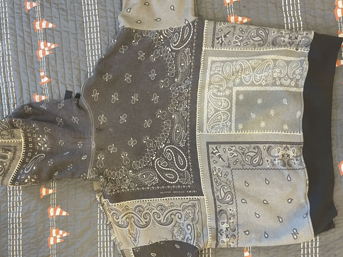 Amiri Amiri Oversized Bandana Recon Hoodie S Size US S / EU 44-46 / 1 - 20 Thumbnail