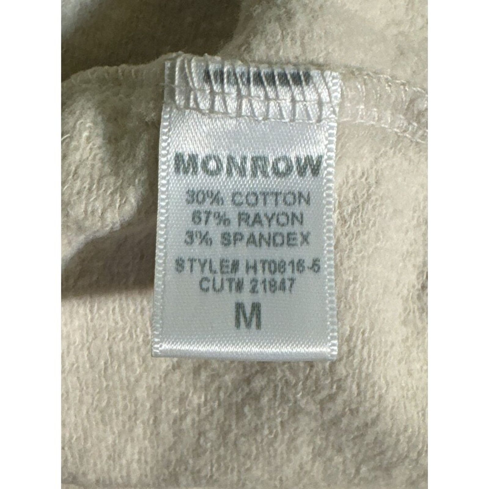 MONROW Monrow Supersoft Fleece Hoodie New Pullover Bone Medium Size M / US 6-8 / IT 42-44 - 5 Thumbnail