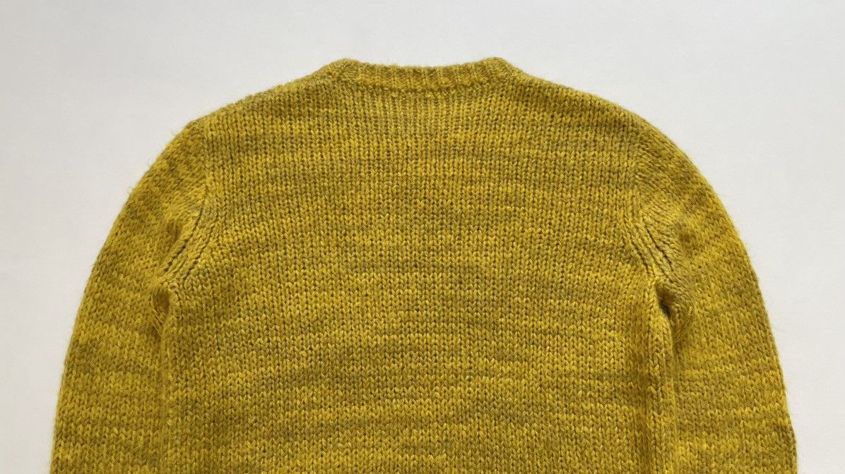 Dries Van Noten Mustard Yellow Boxy Mohair Sweater Size US M / EU 48-50 / 2 - 9 Thumbnail