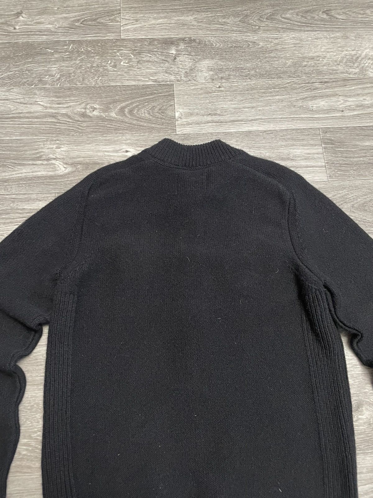 Barbour Vintage Barbour Black Wool Half Zip Button-Up Sweater Size US M / EU 48-50 / 2 - 13 Thumbnail