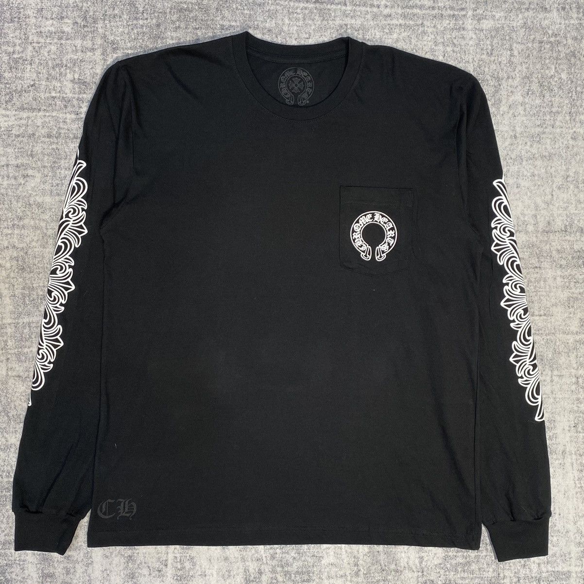 CHROME HEARTS Horseshoe Long Sleeve BLACK