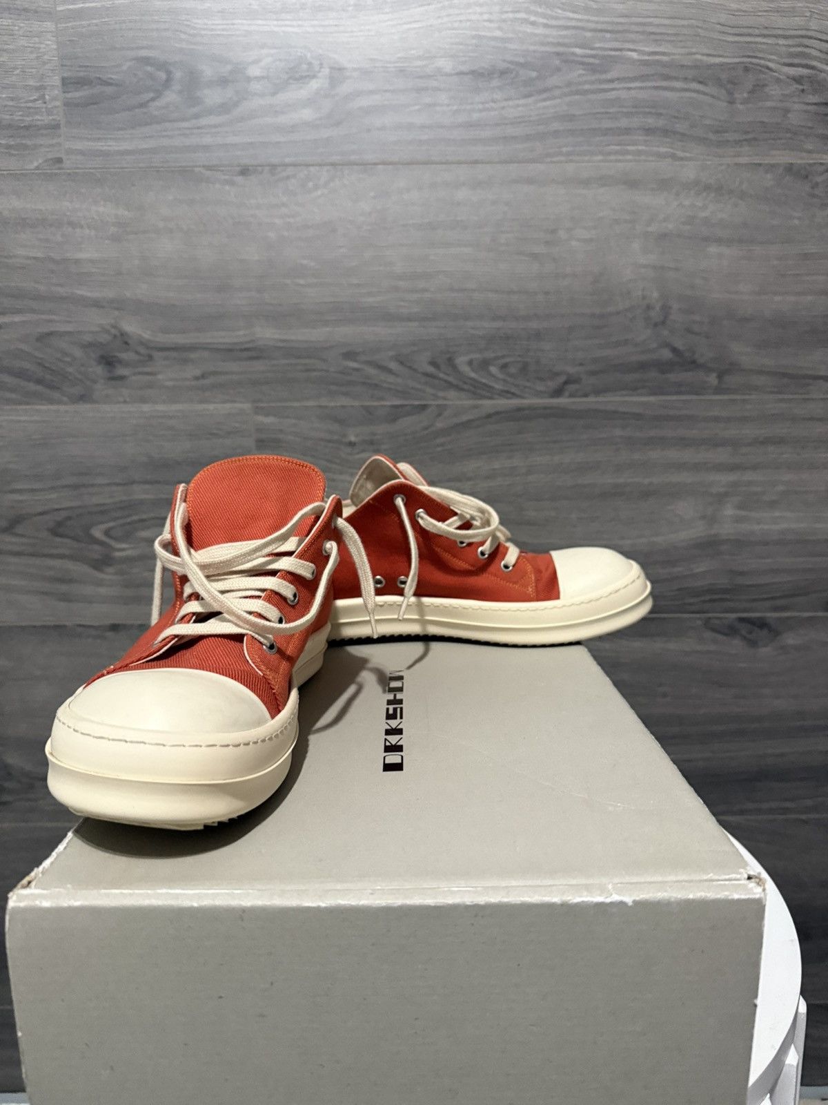 Rick Owens Drkshdw Rick Owens Drkshdw Low Top Ramones Size US 7.5 / EU 40-41 - 2 Thumbnail