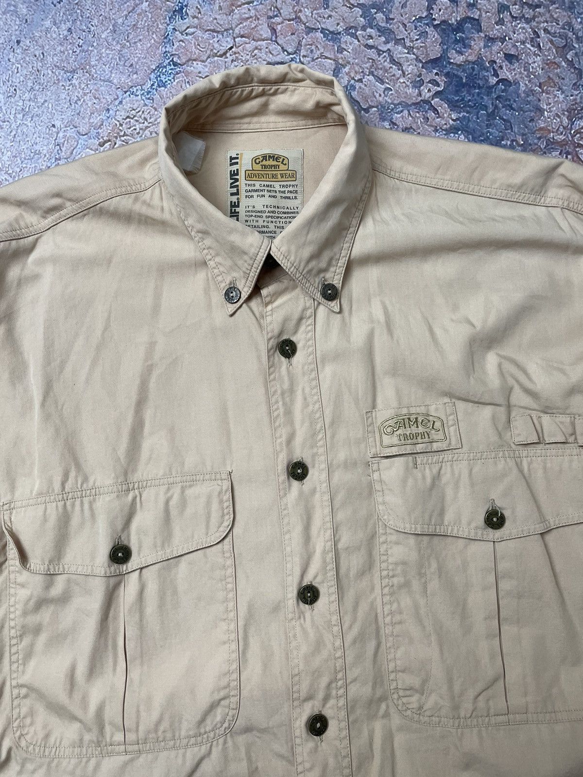 Camel Camel Trophy 90s Vintage Safari Desert Heavyweight Shirt Size US M / EU 48-50 / 2 - 3 Thumbnail