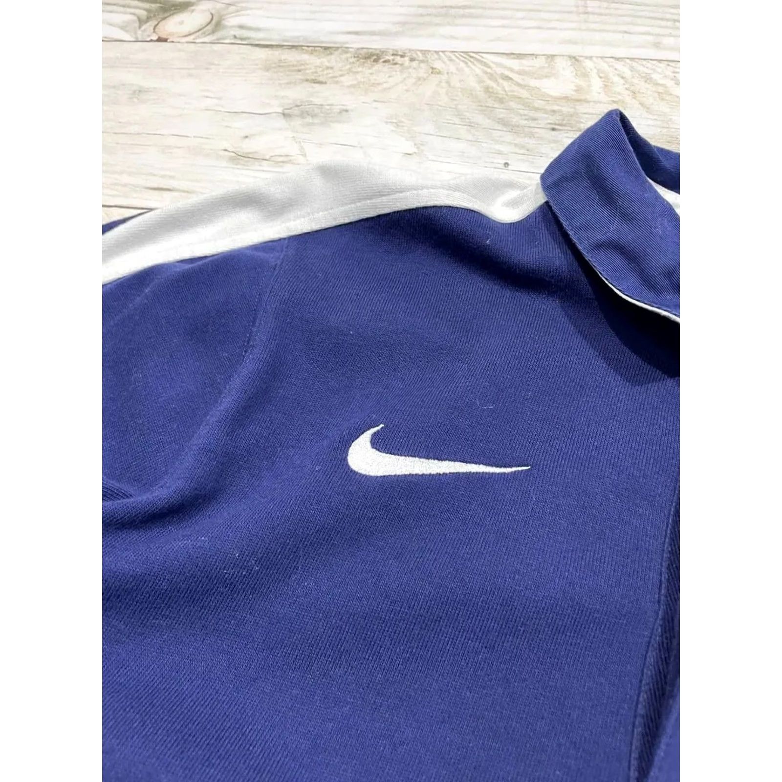 Nike VINTAGE Nike France Rugby Polo Shirt Long Sleeve Adult M Blue 2000s Y2K Mens Size US M / EU 48-50 / 2 - 3 Thumbnail