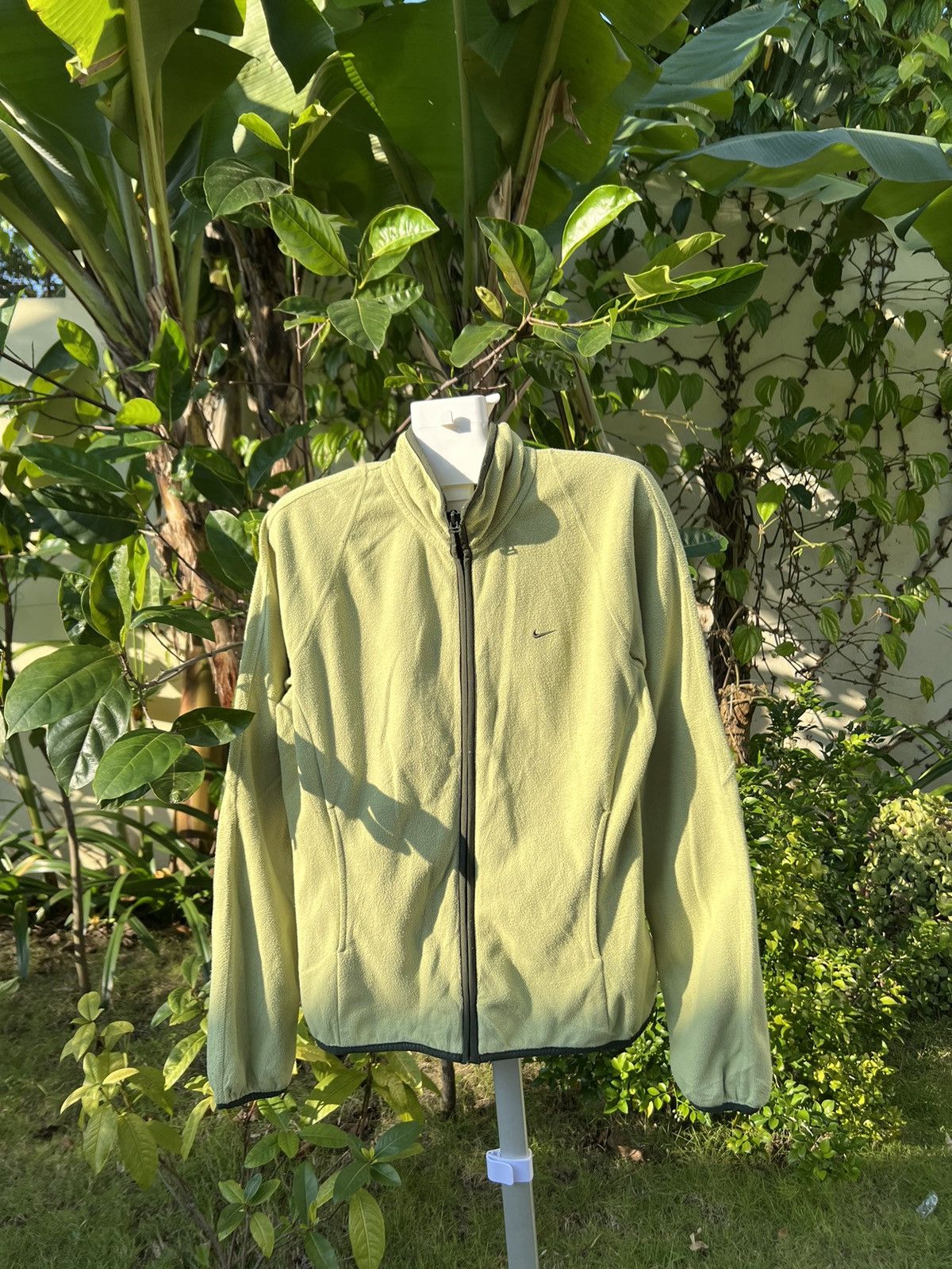 Nike × Vintage 90's NIKE RARE RETRO FLEECE SMALL SWOOSH Y2K JACKET Size US M / EU 48-50 / 2 - 1 Thumbnail