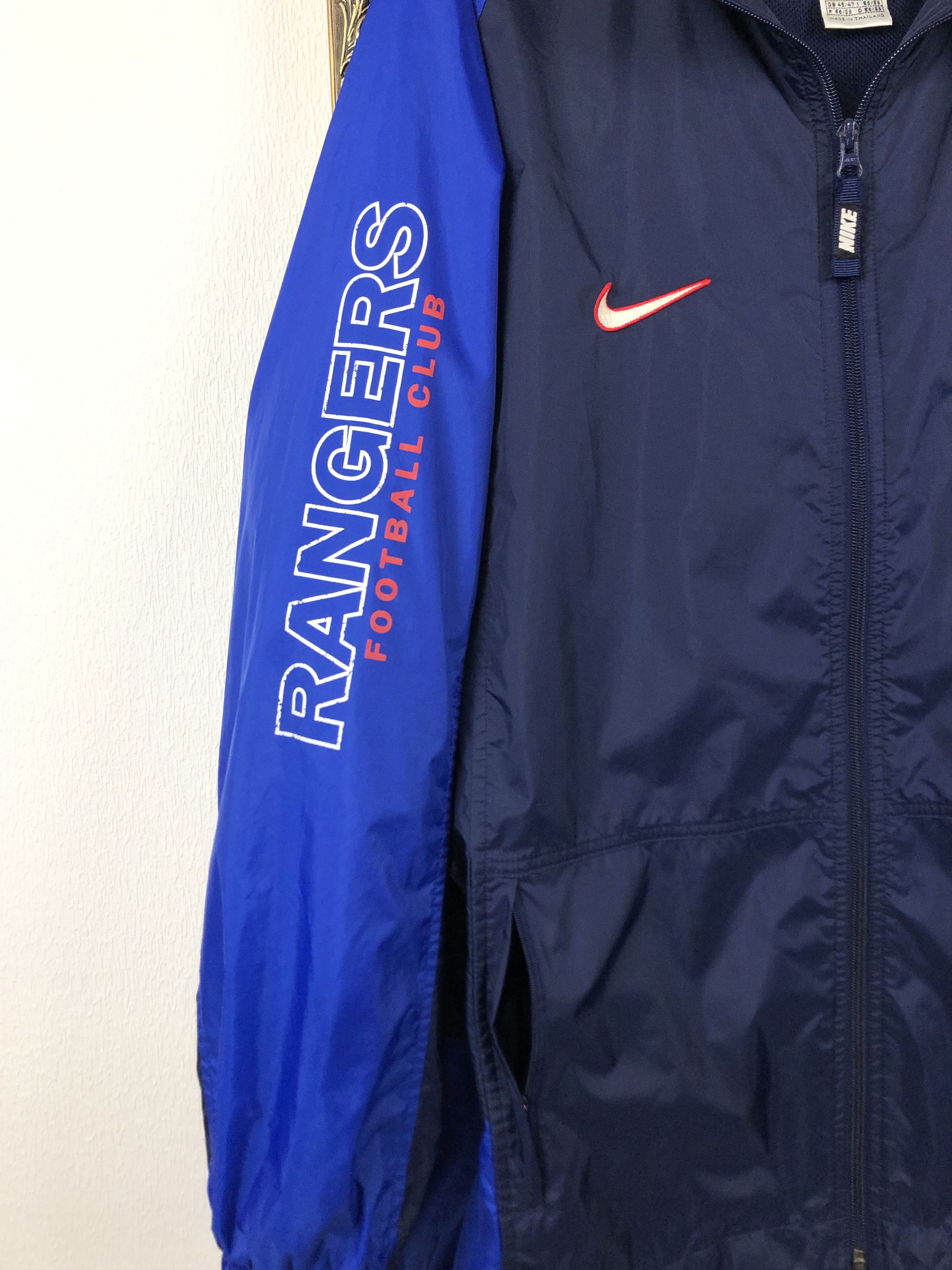 Nike Vintage Nike Glasgow Rangers Wind Football Jacket Soccer Size US XL / EU 56 / 4 - 10 Thumbnail