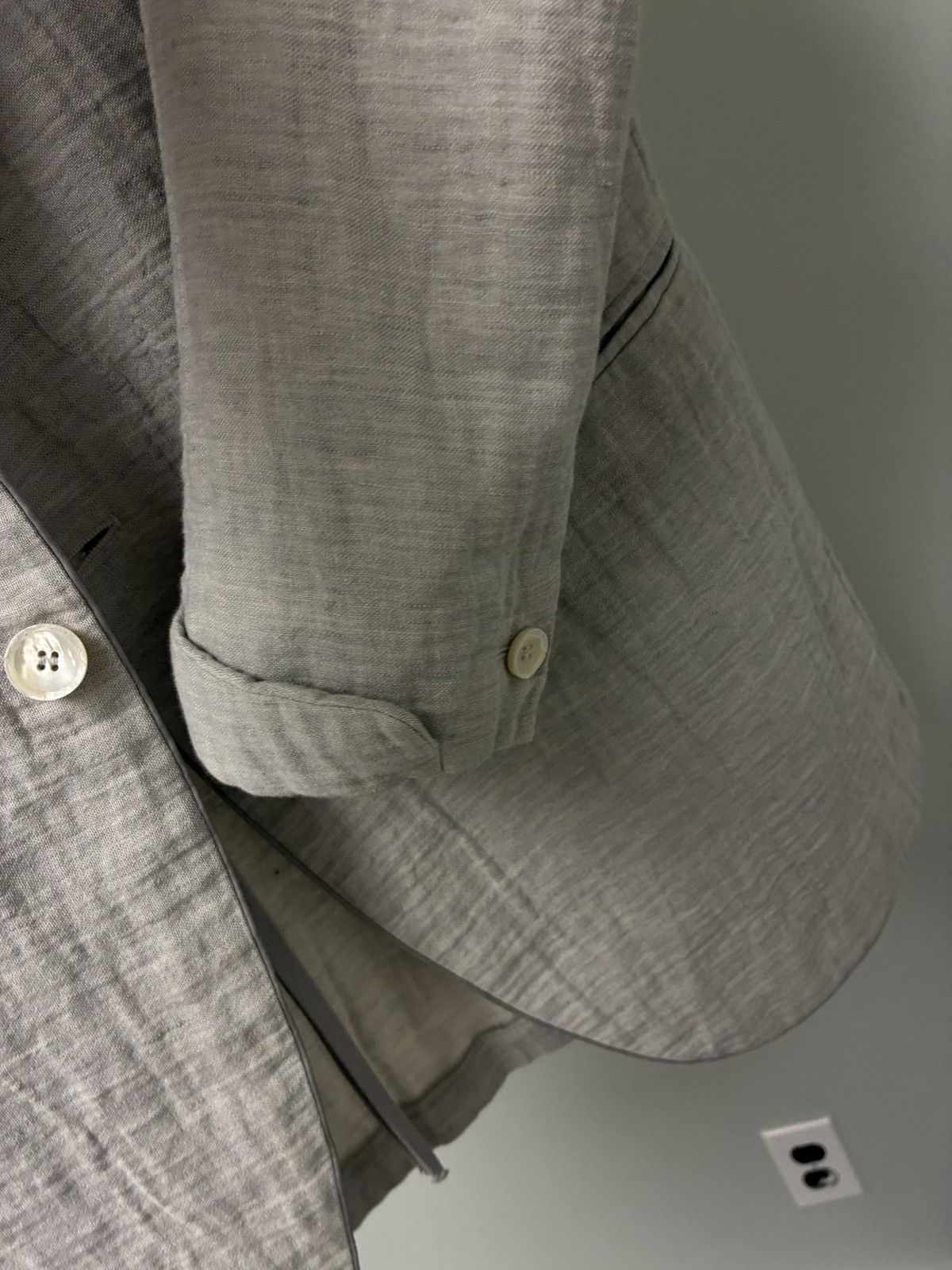 John Varvatos Crinkled Single-Button Jacket EU 50 USA 40 Size US M / EU 48-50 / 2 - 12 Thumbnail